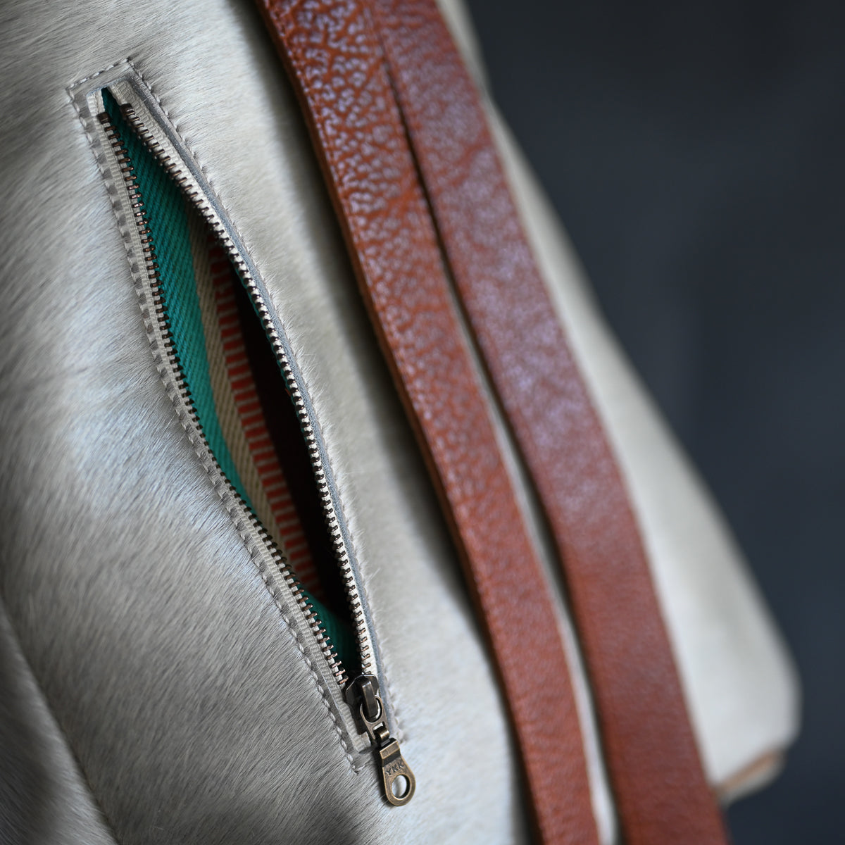 Artisan Backpack LE | Pearl Hair Hide with Tan Strap