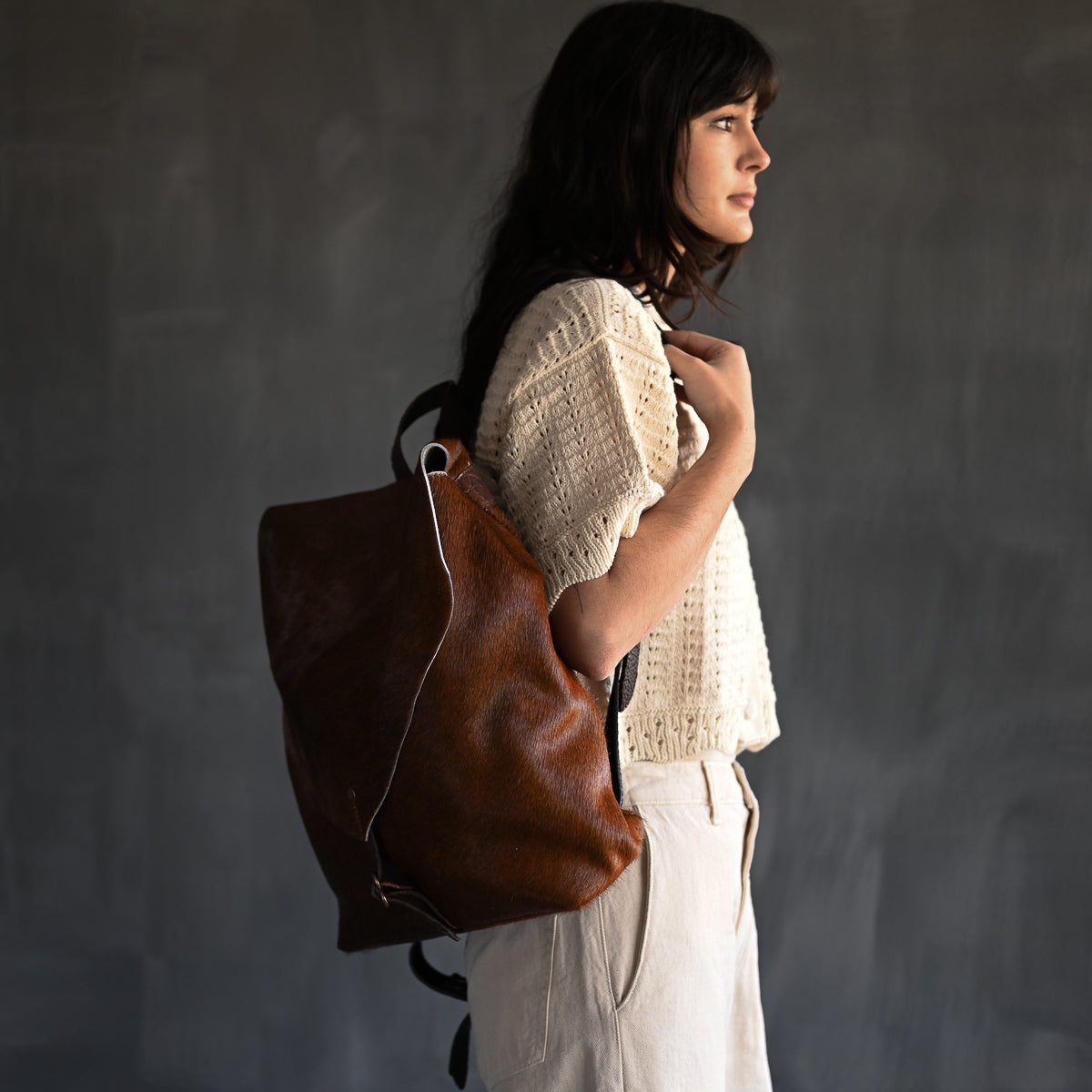 Artisan Backpack LE | Caramel Hair Hide