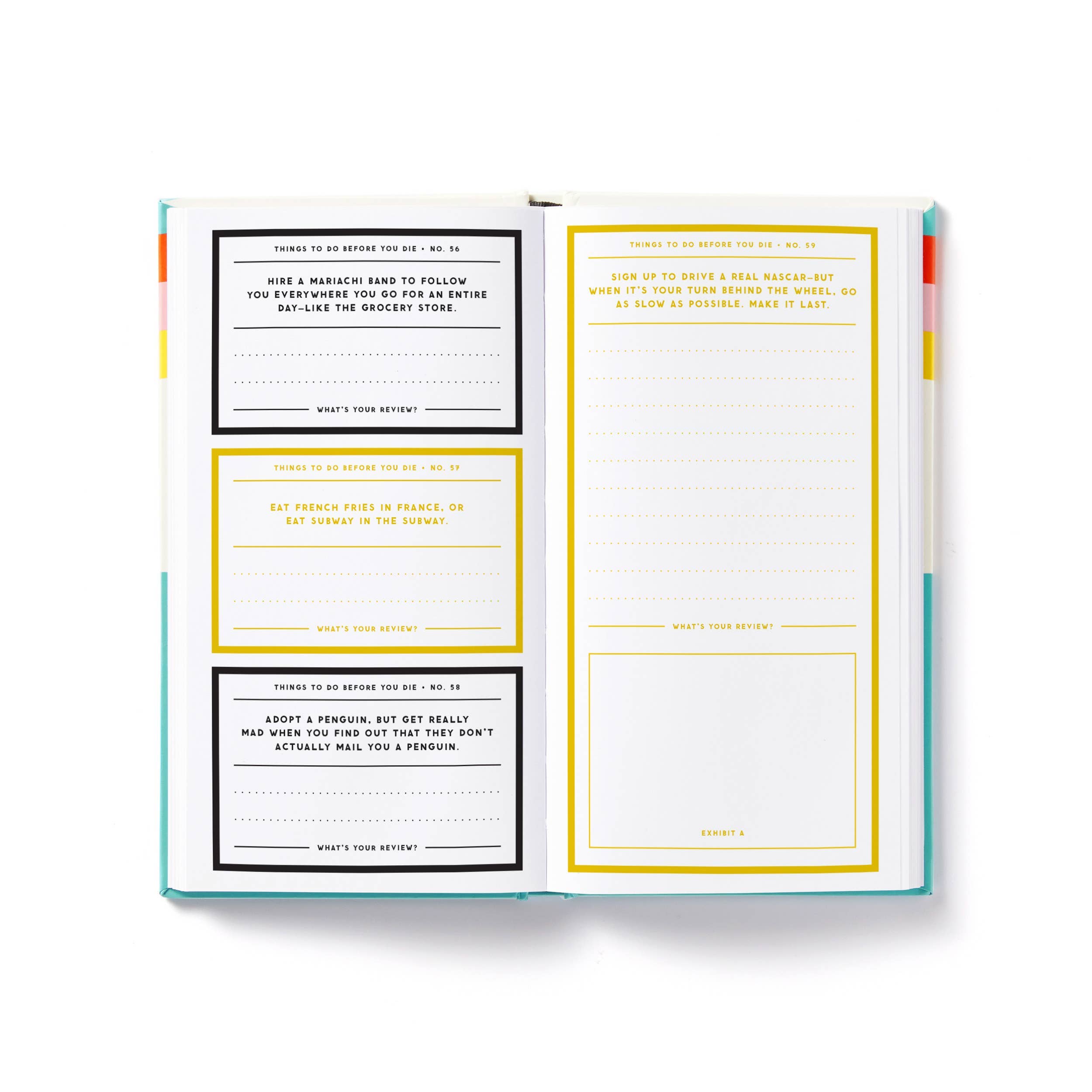 A Million Things to Do Before You Die | Prompted Journal