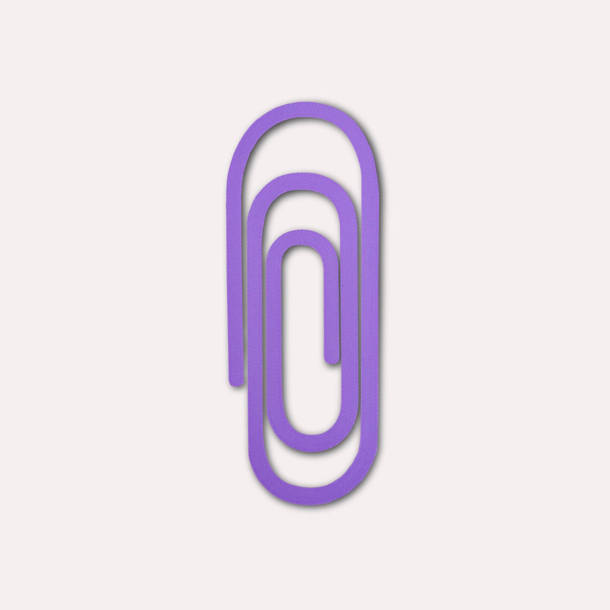 Paperclip 3D Printed Bookmark | Lavender