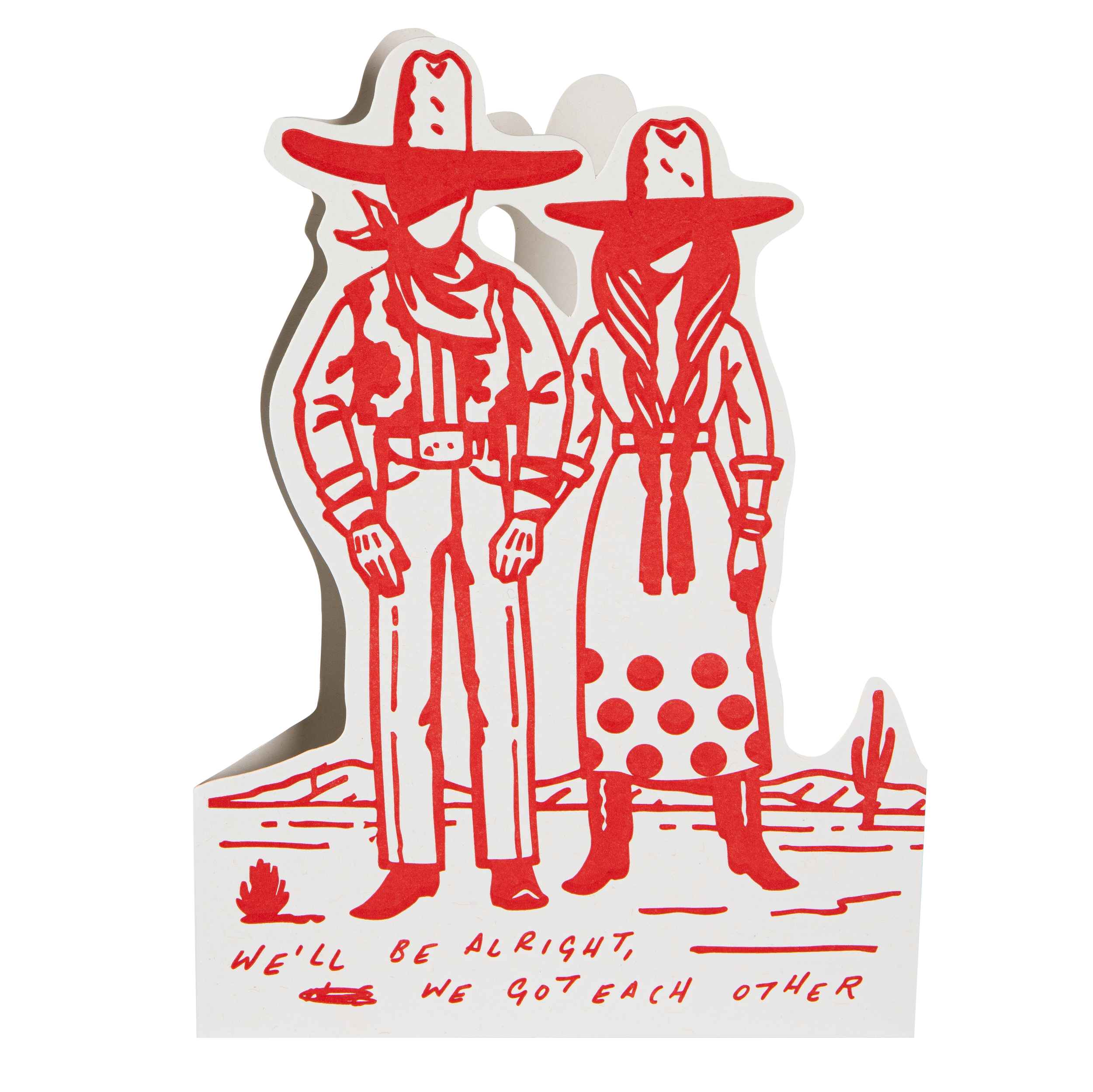 We'll Be Alright Saint No | Cut-Out Greeting Card