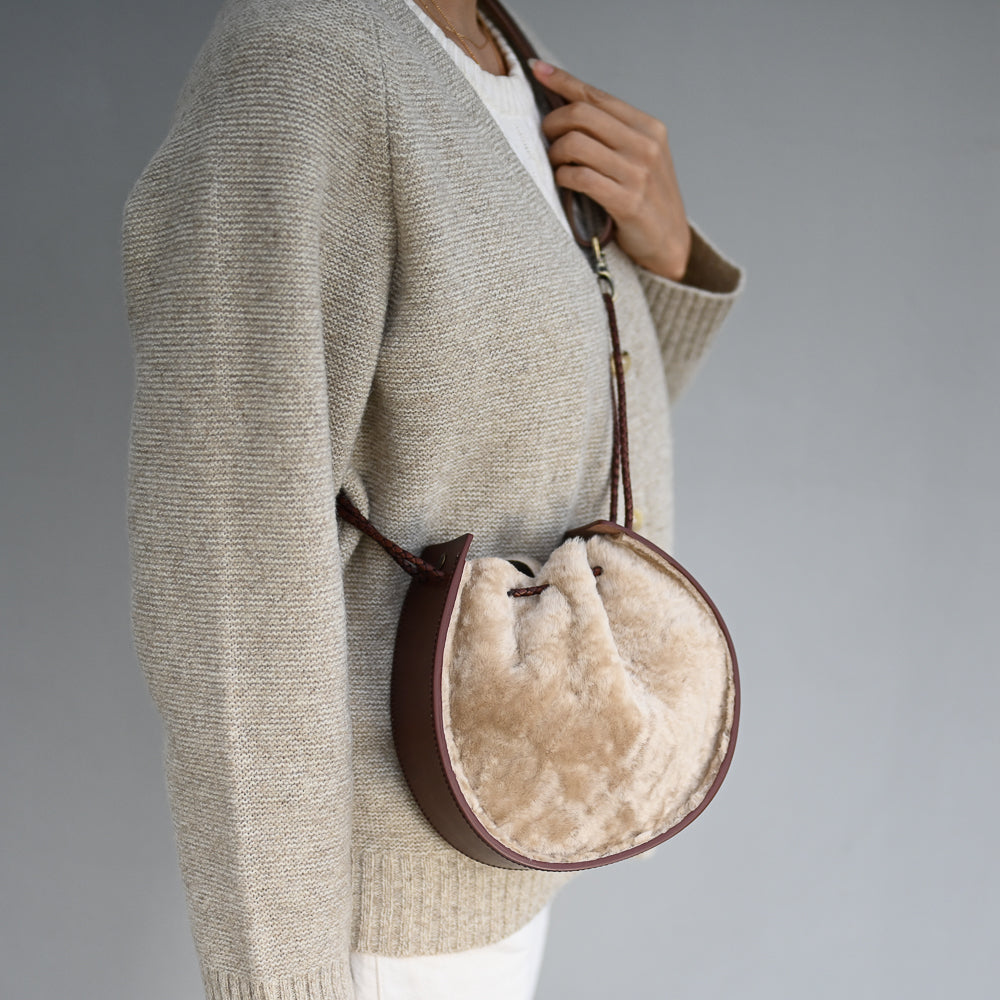 Joi Bag LE | Bone Brown Shearling