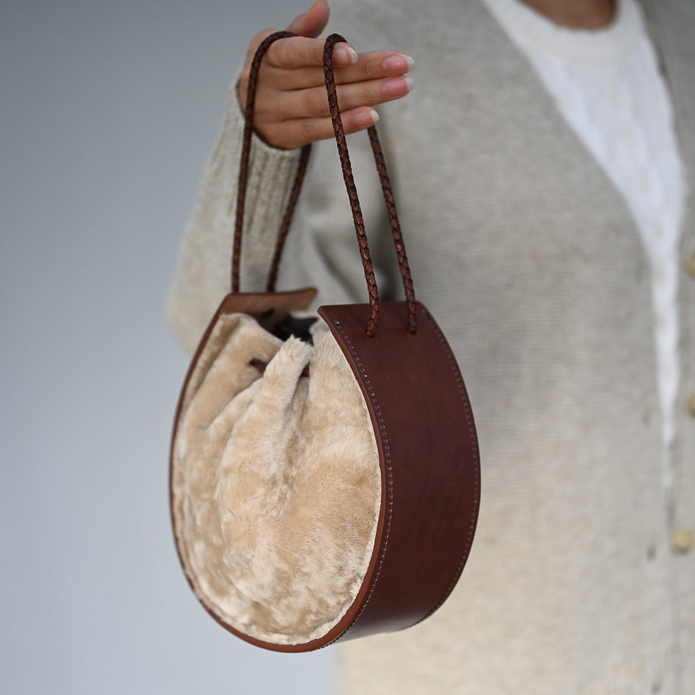 Joi Bag LE | Bone Brown Shearling