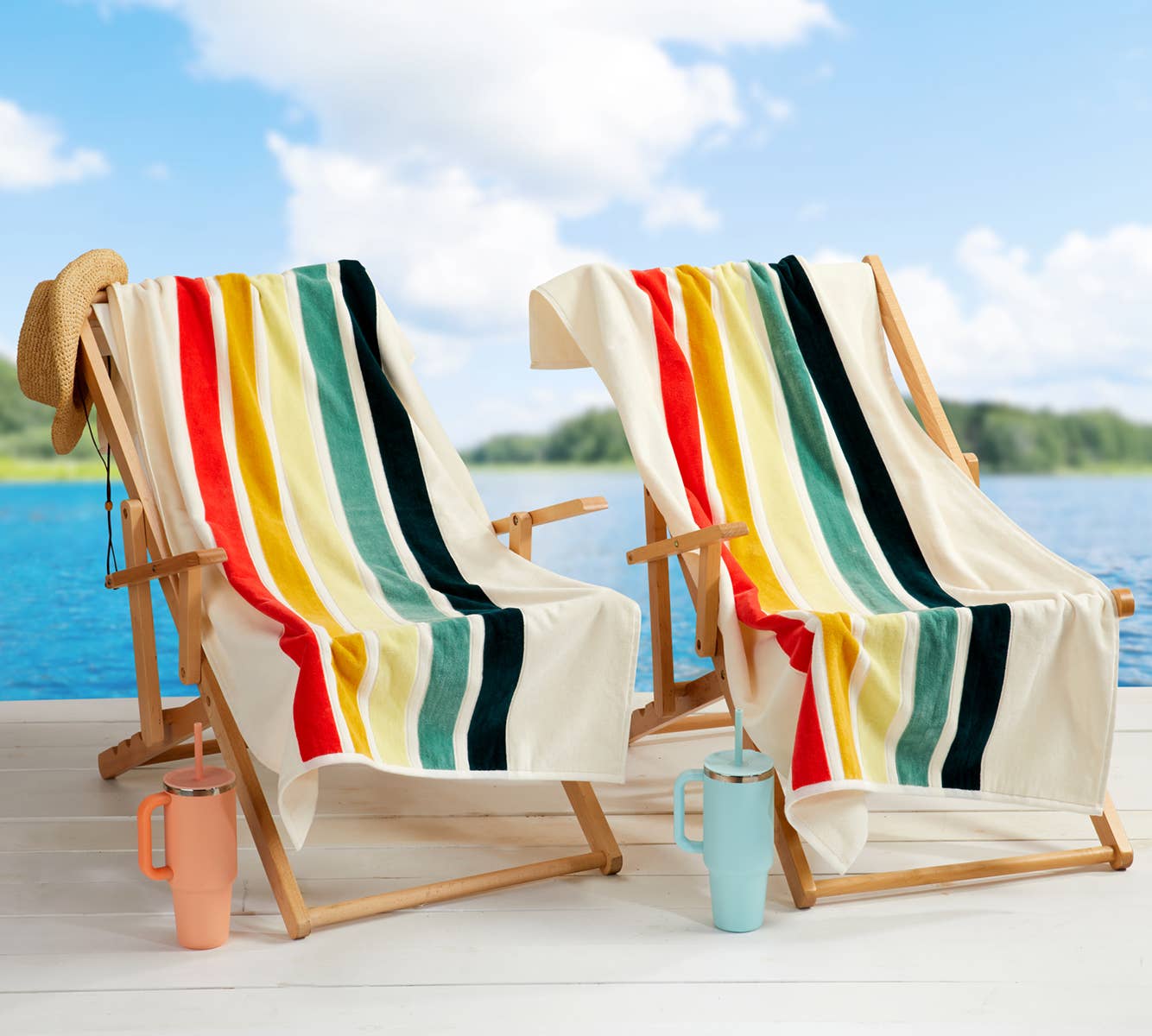 Heavyweight Beach Towels Retro Stripe | Retro 1977