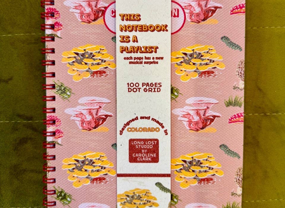 Mushroom Pattern Notebook