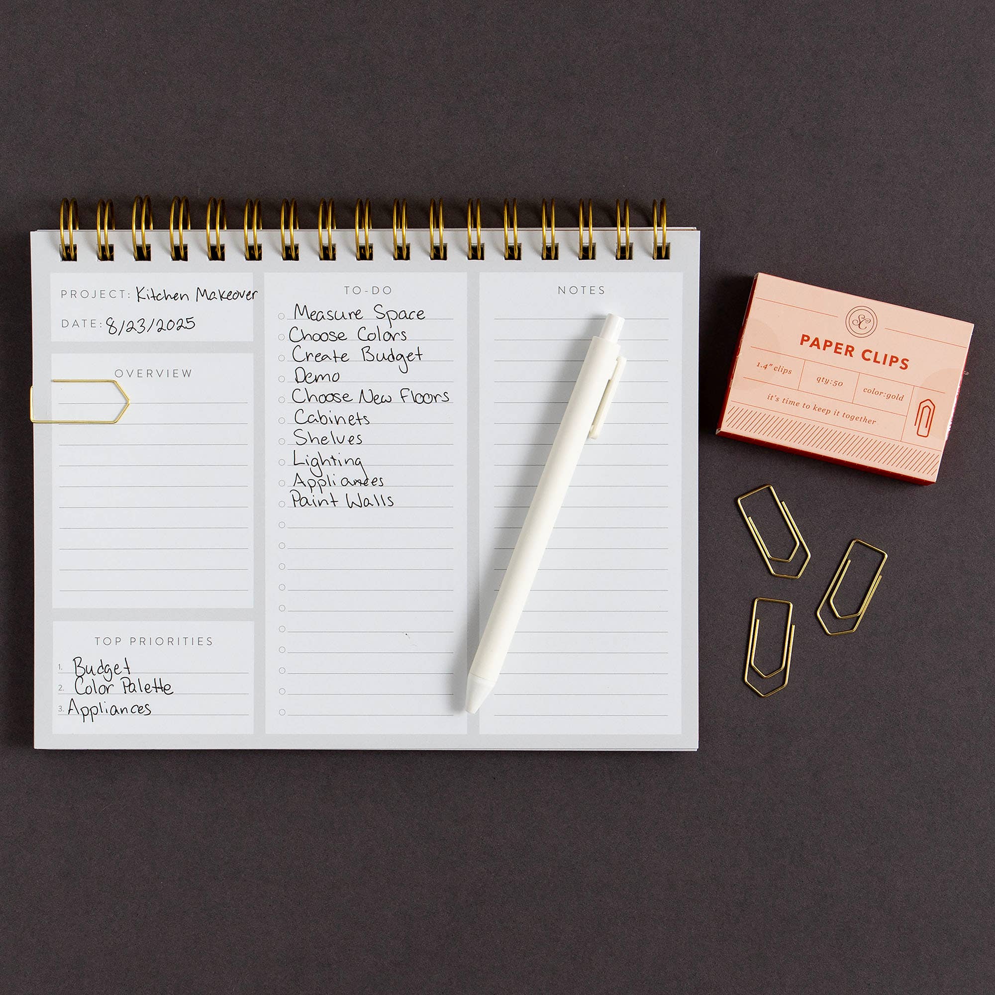 Keep It Together Paper Clips | Gold