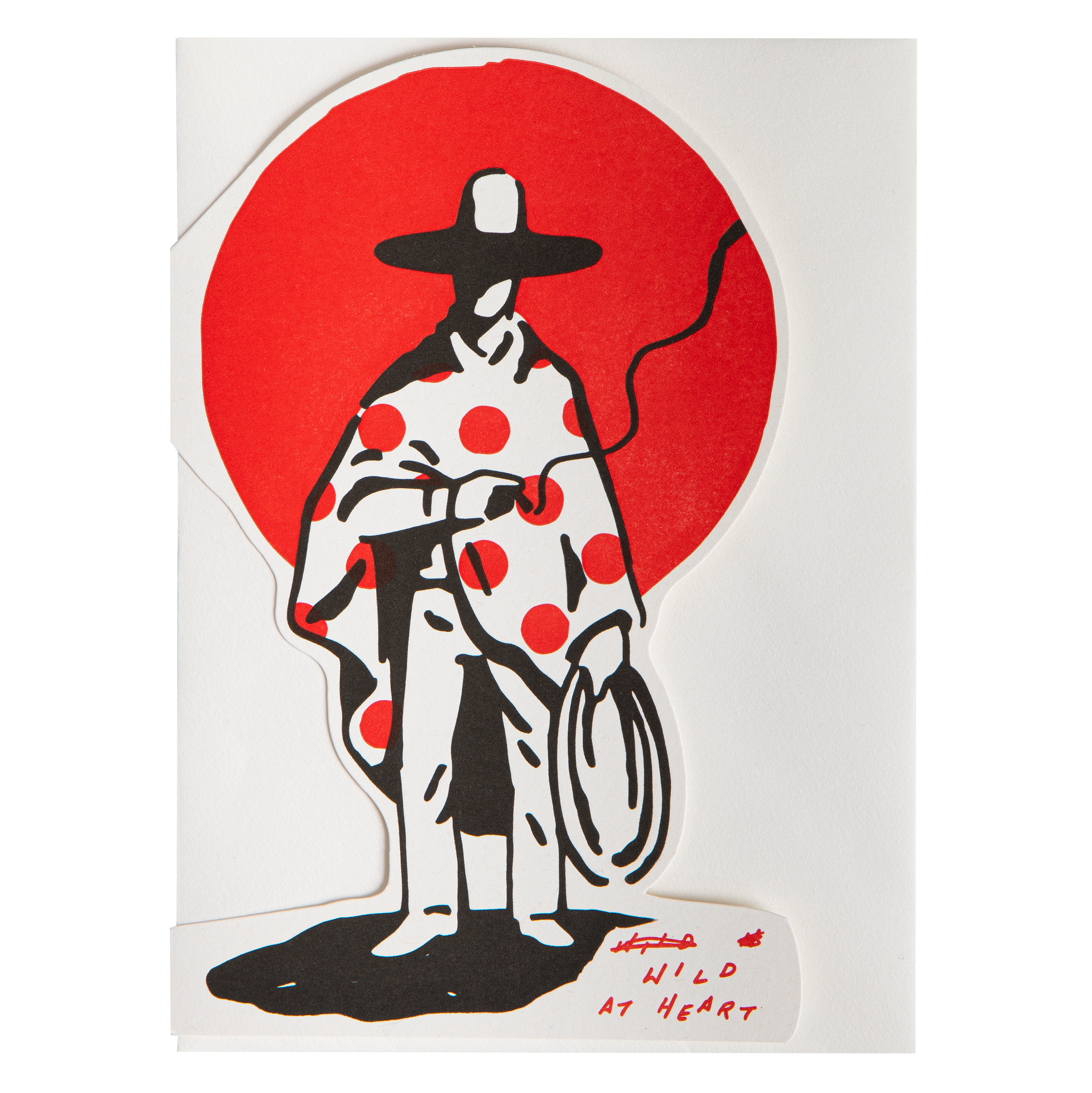 Wild At Heart Saint No | Cut-Out Greeting Card