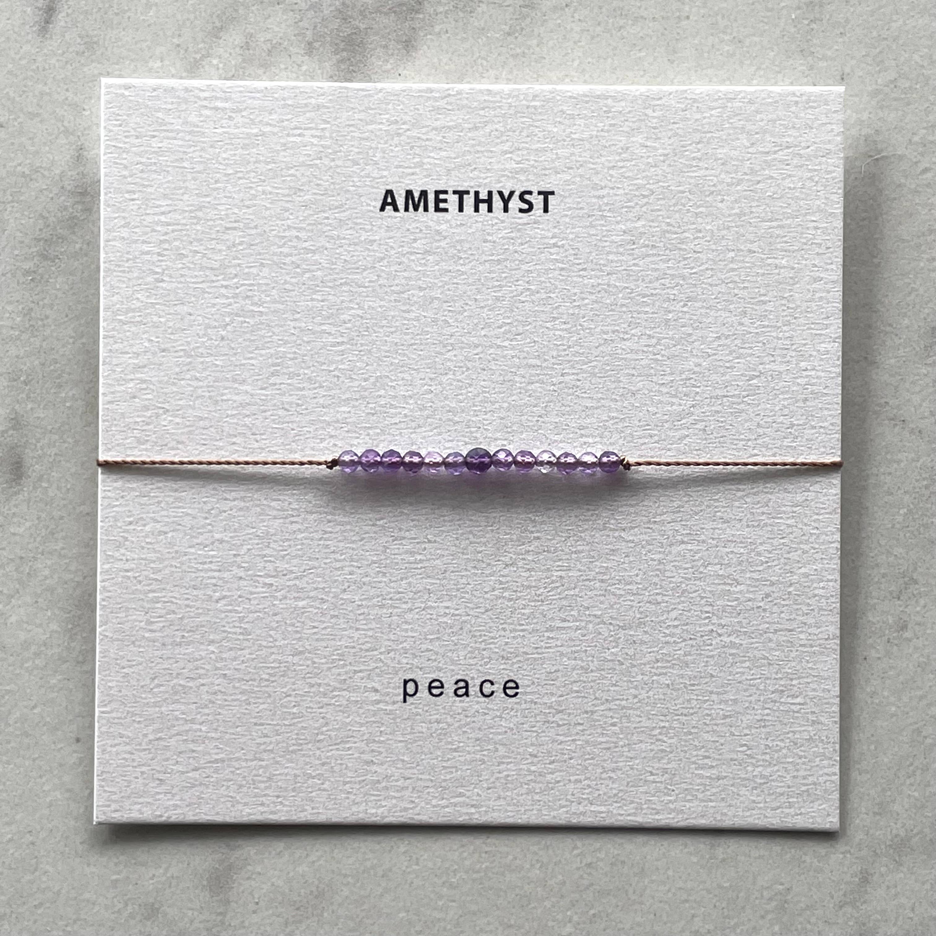 Amethyst Bracelet | Peace