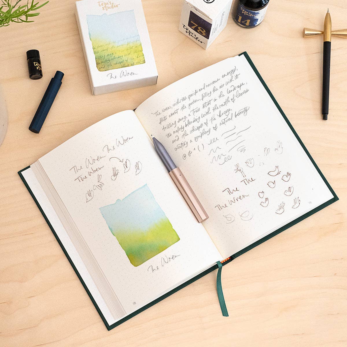 The Wren | Refillable Writing Pen | Raspberry