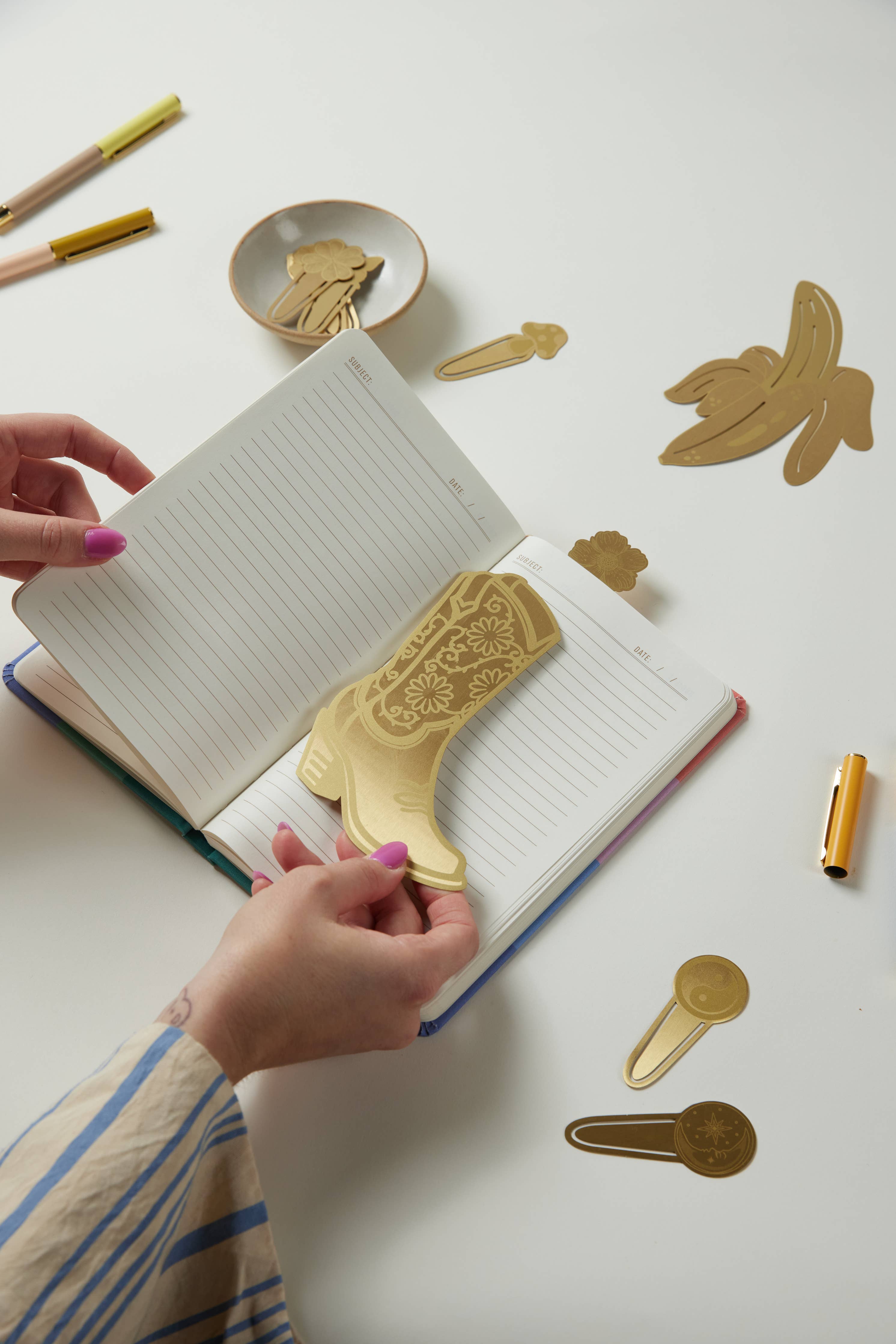 Brass Bookmark | Cowgirl Boot