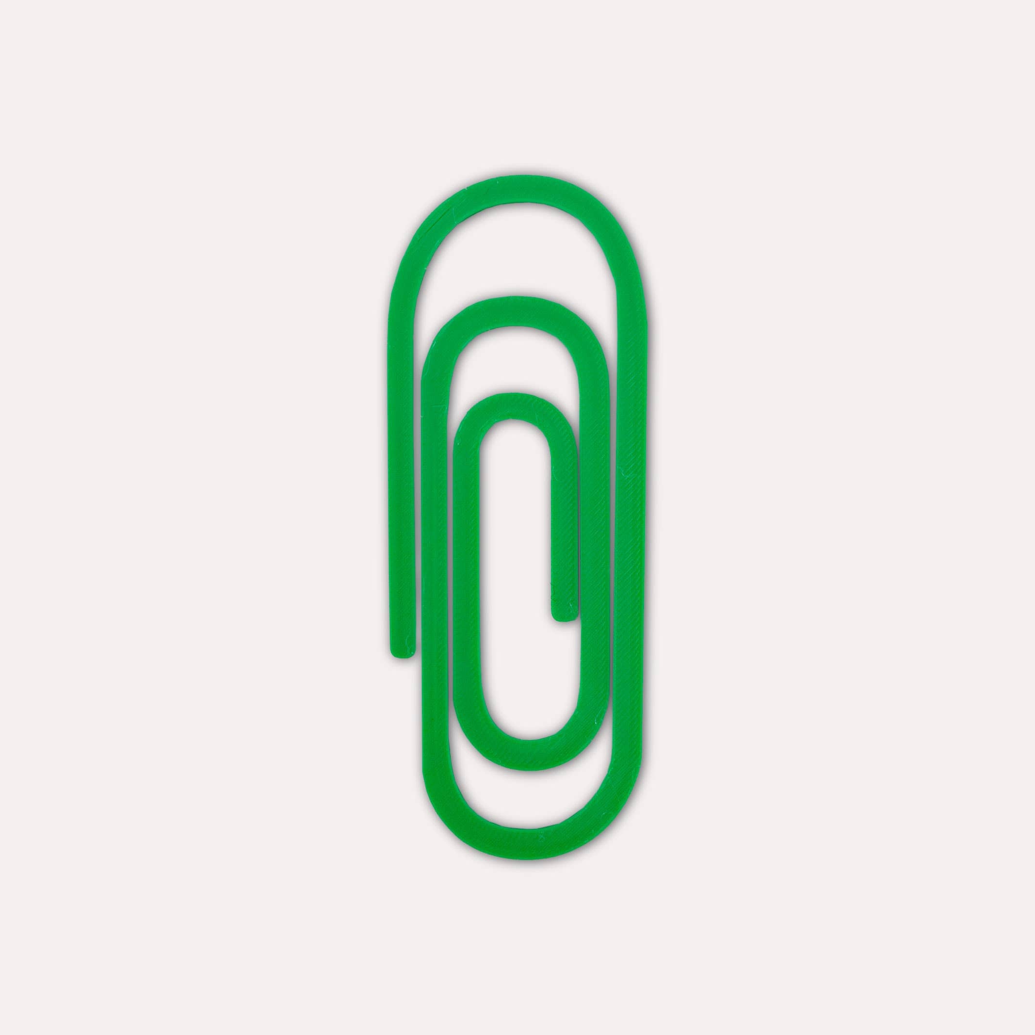 Paperclip 3D Printed Bookmark | Emerald