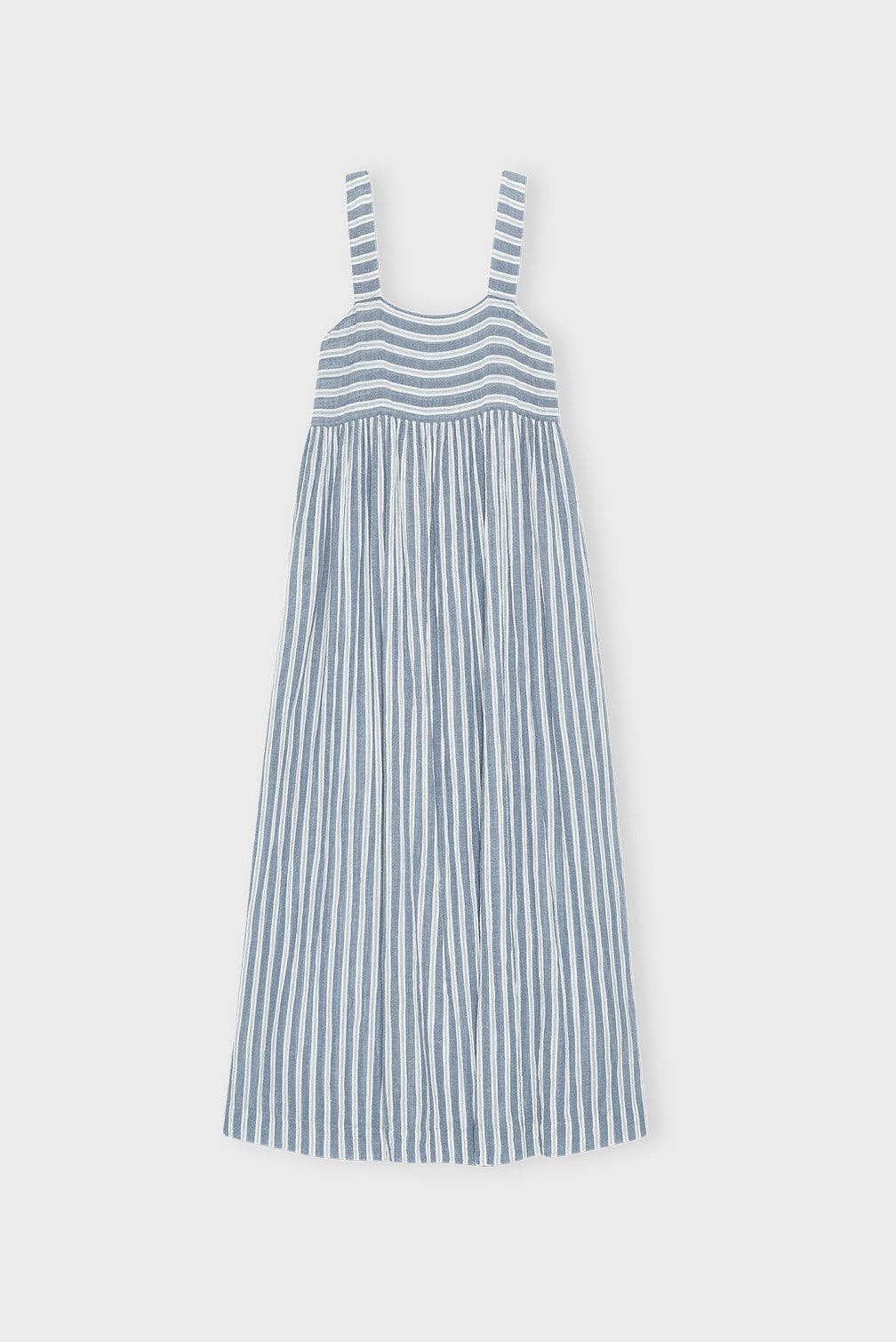Danish Sundress | Sea Blue Stripe