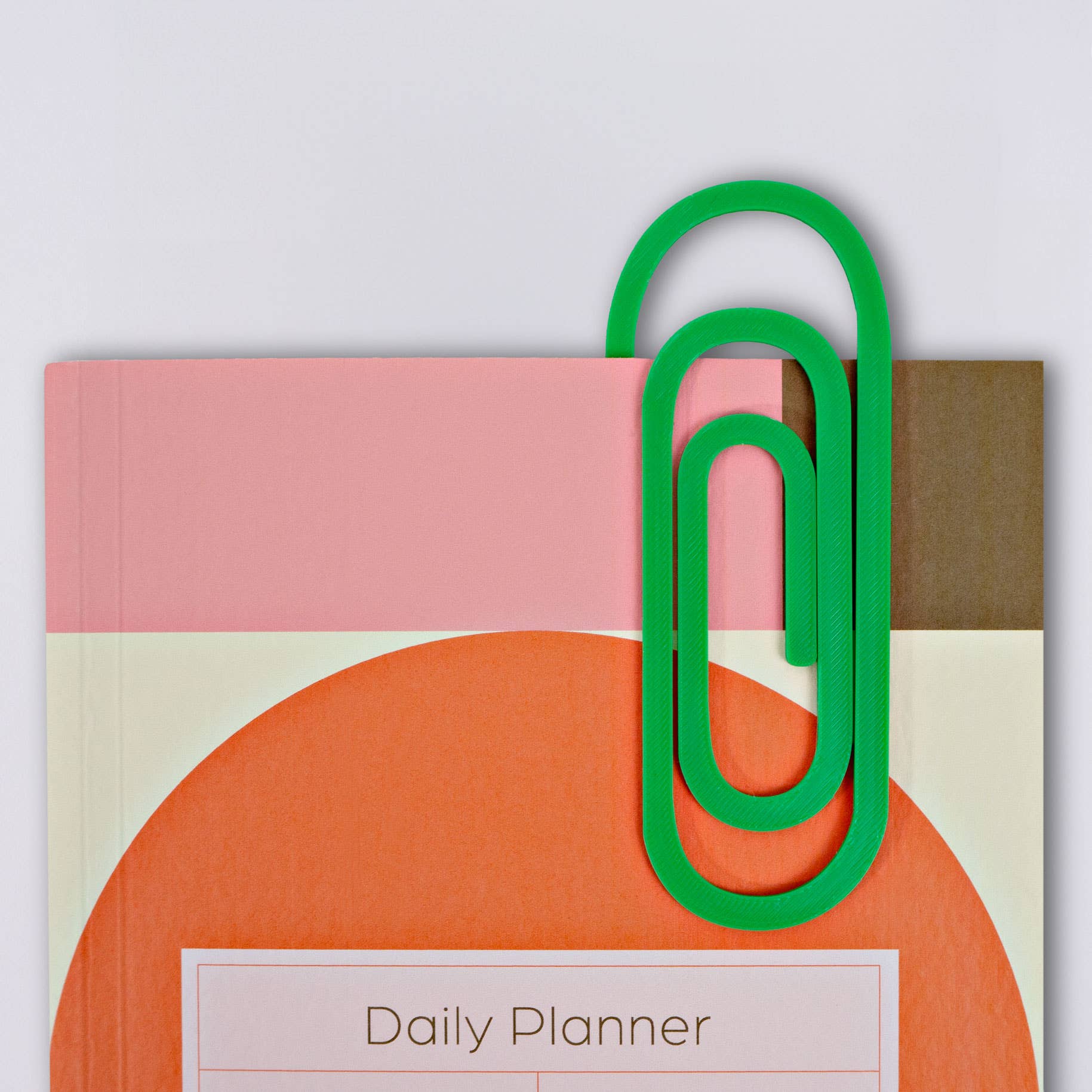 Paperclip 3D Printed Bookmark | Emerald