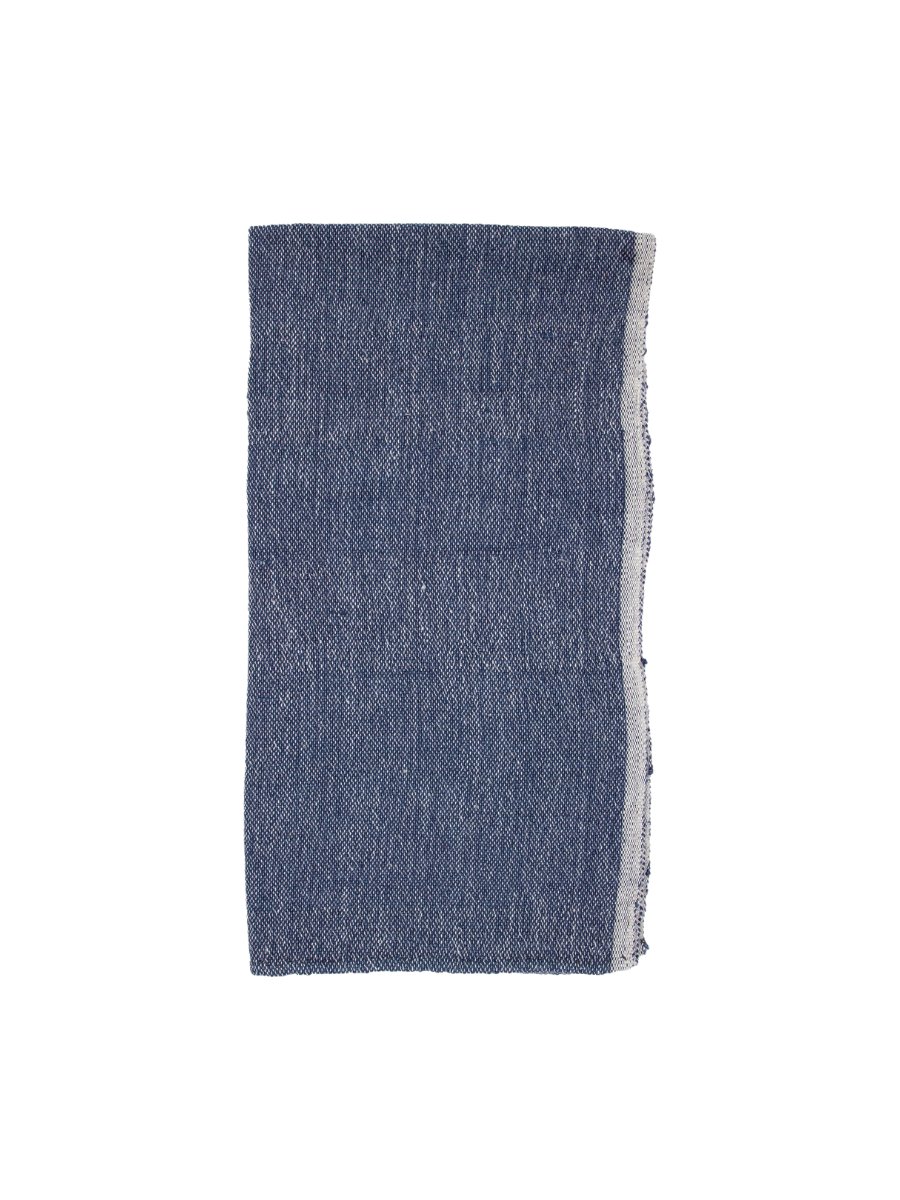 Hand Woven Cotton Hand Towel | Indigo