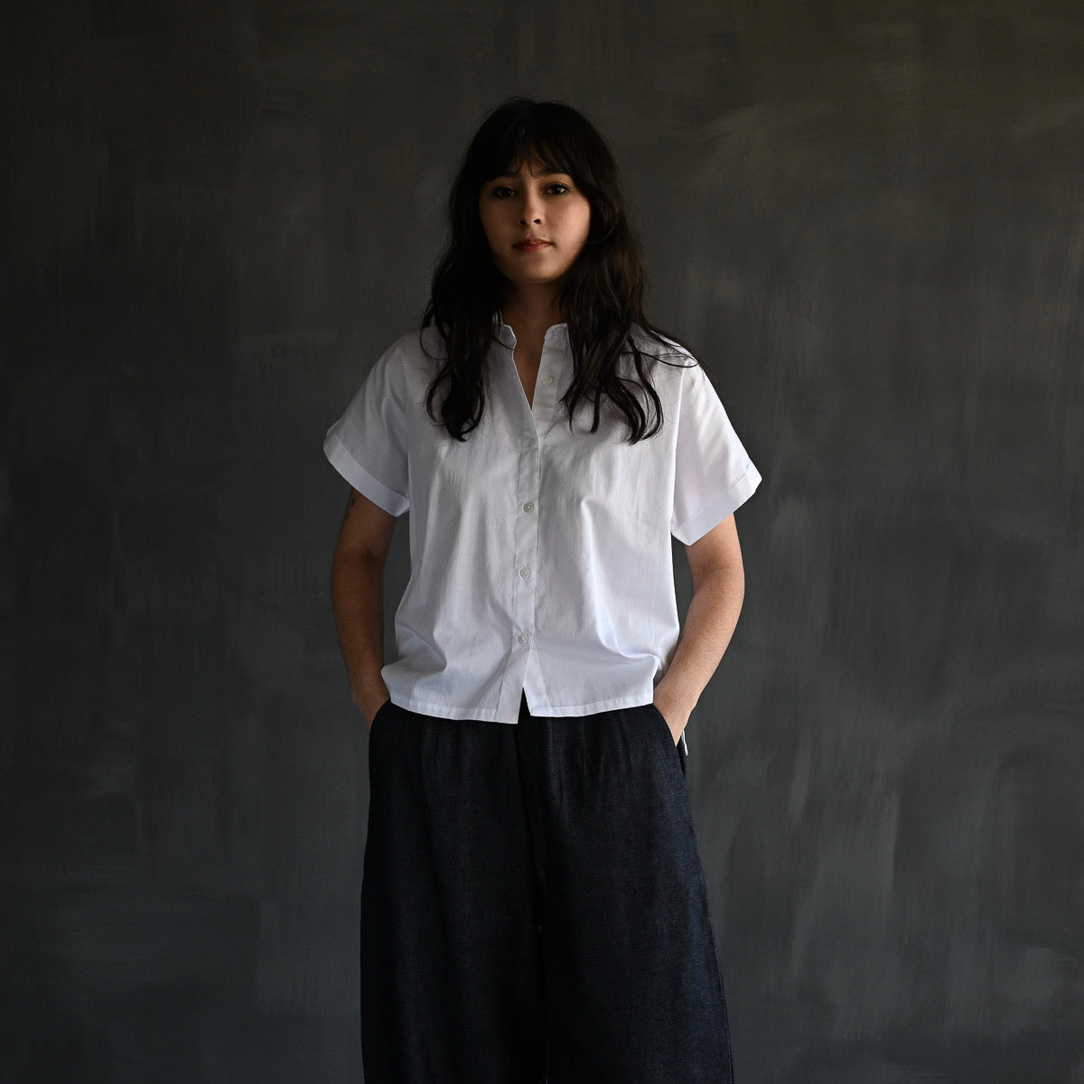 Relaxed Short Sleeve Shirt | White