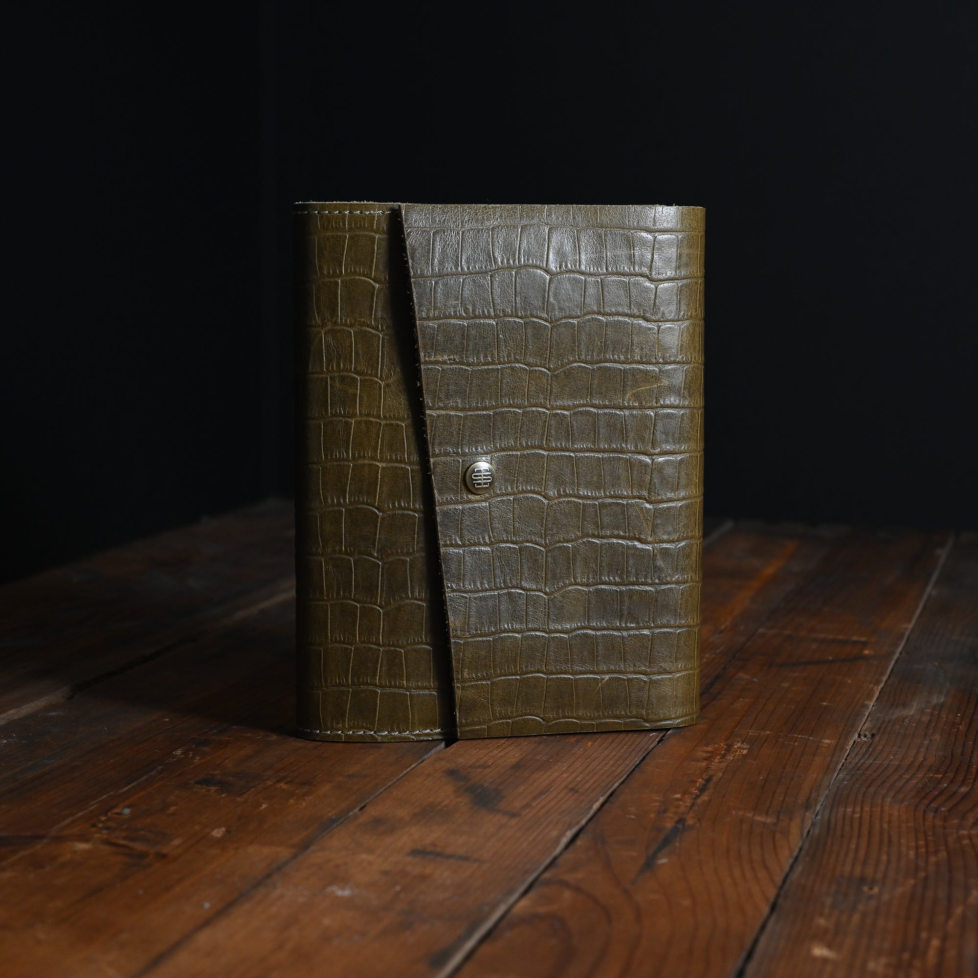 Softbound Artisan Journal | Luxe Olive Croc