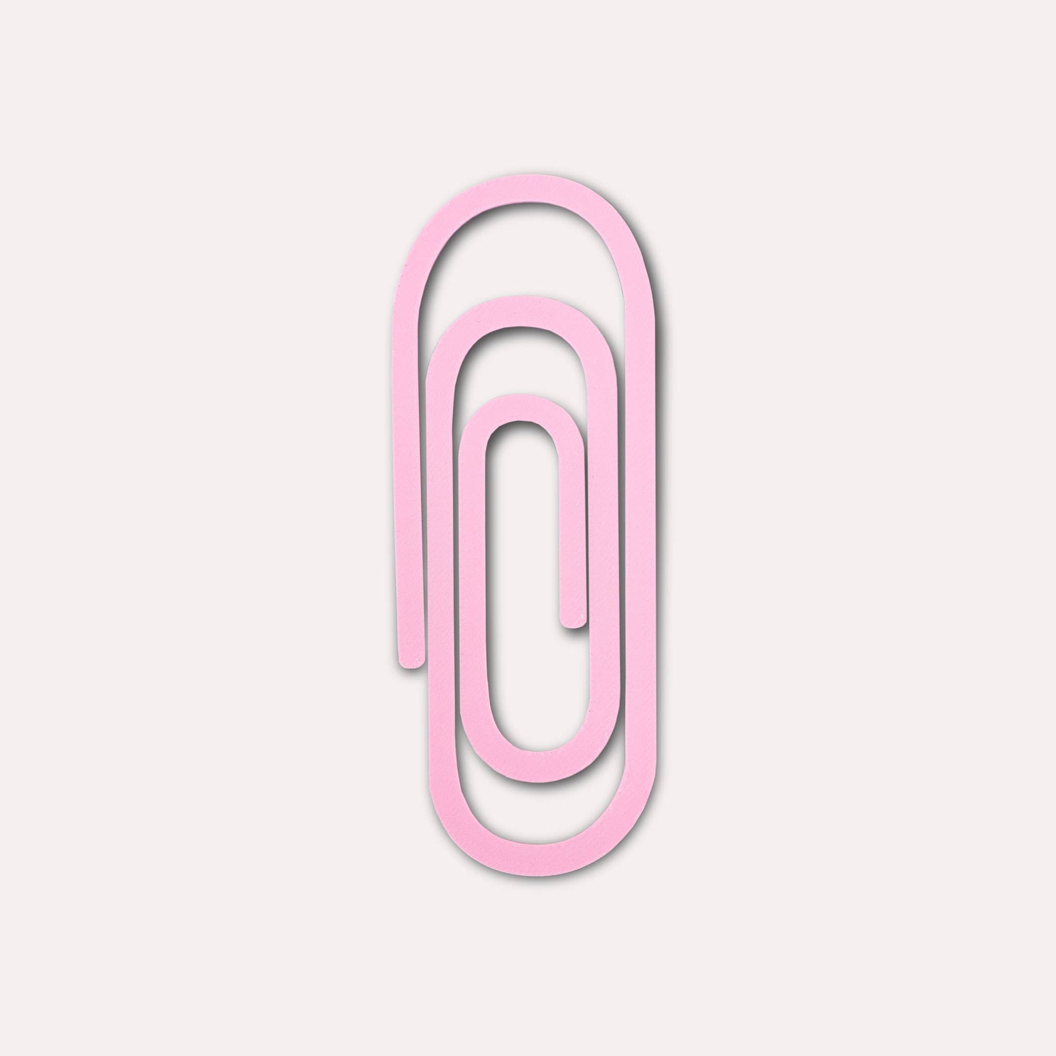 Paperclip 3D Printed Bookmark | Bubblegum