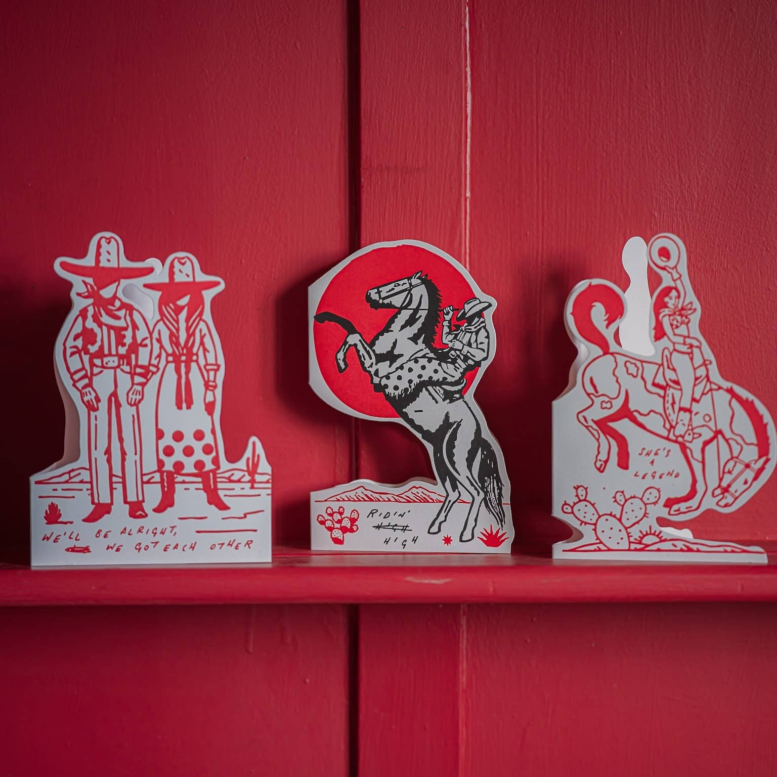 Ridin' High Saint No | Cut-Out Greeting Card