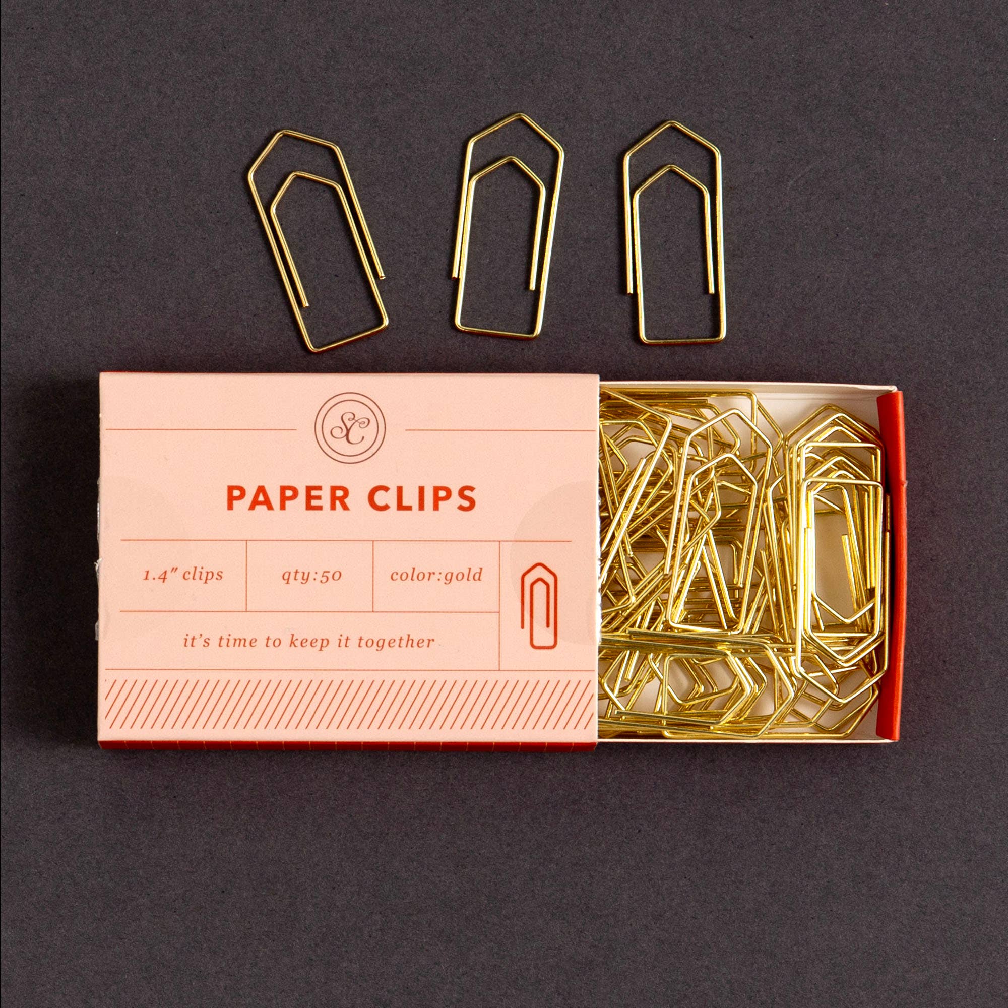 Keep It Together Paper Clips | Gold