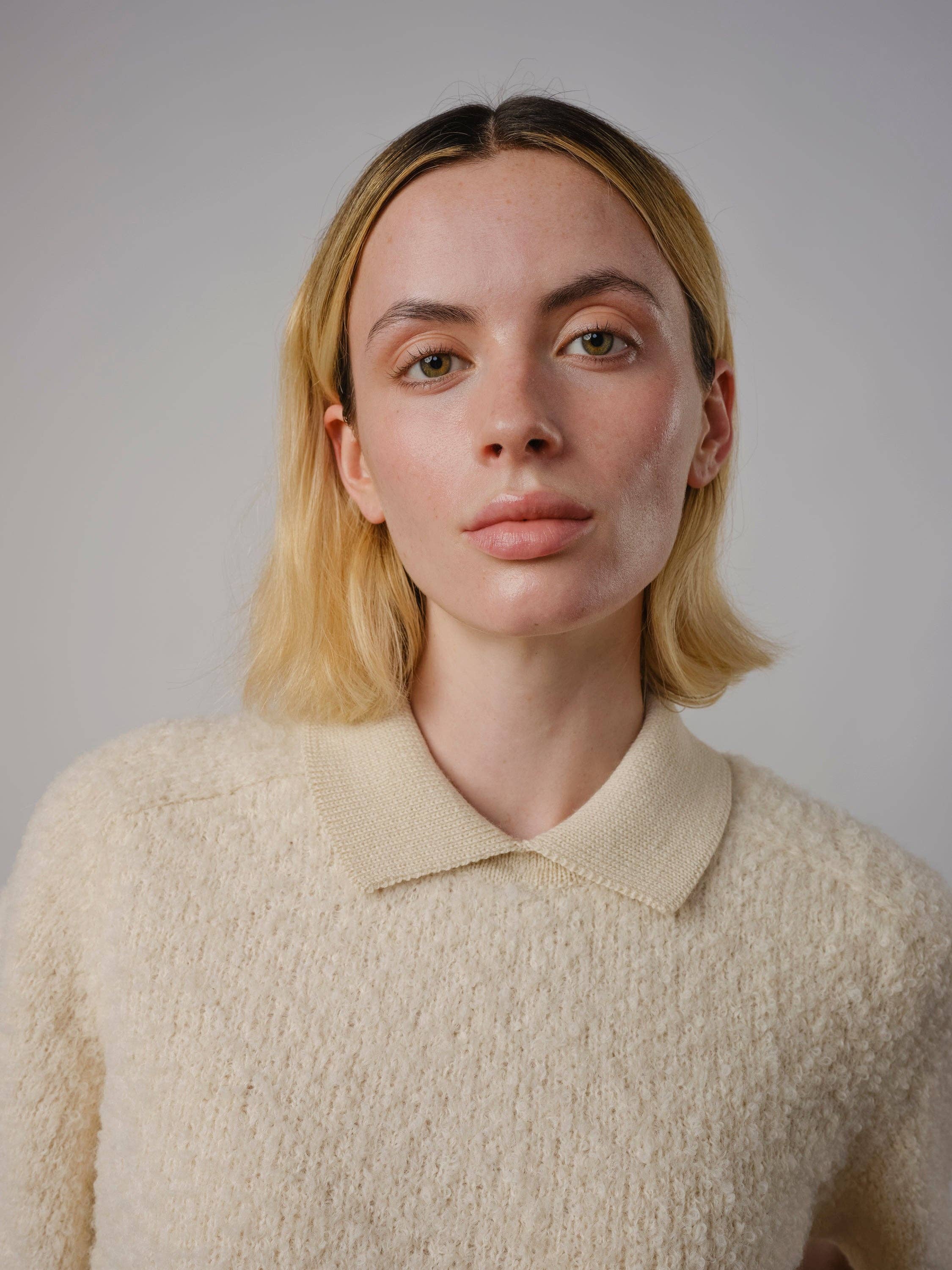 Ramona Bouclé Polo | Calcite