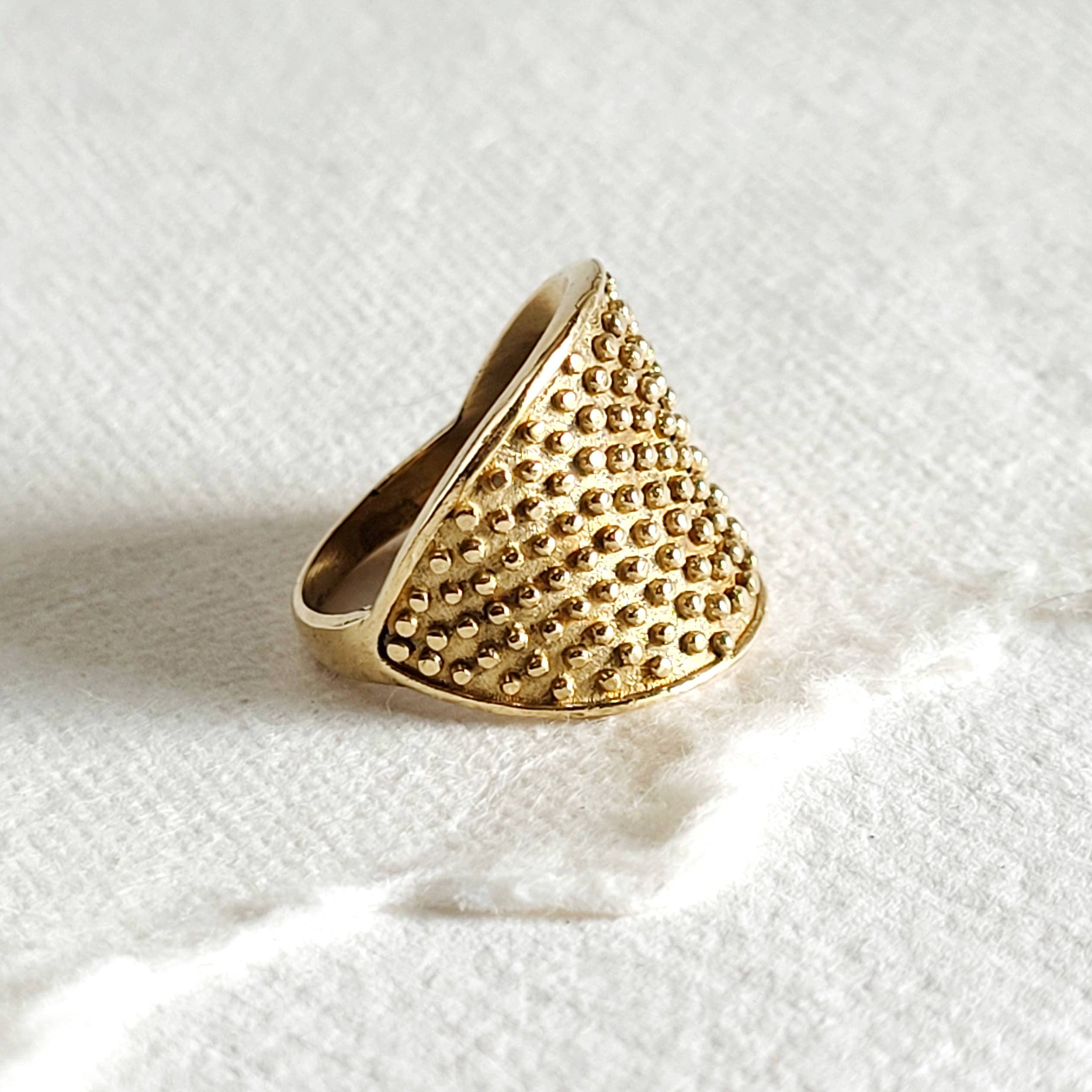 Studded Circle Ring