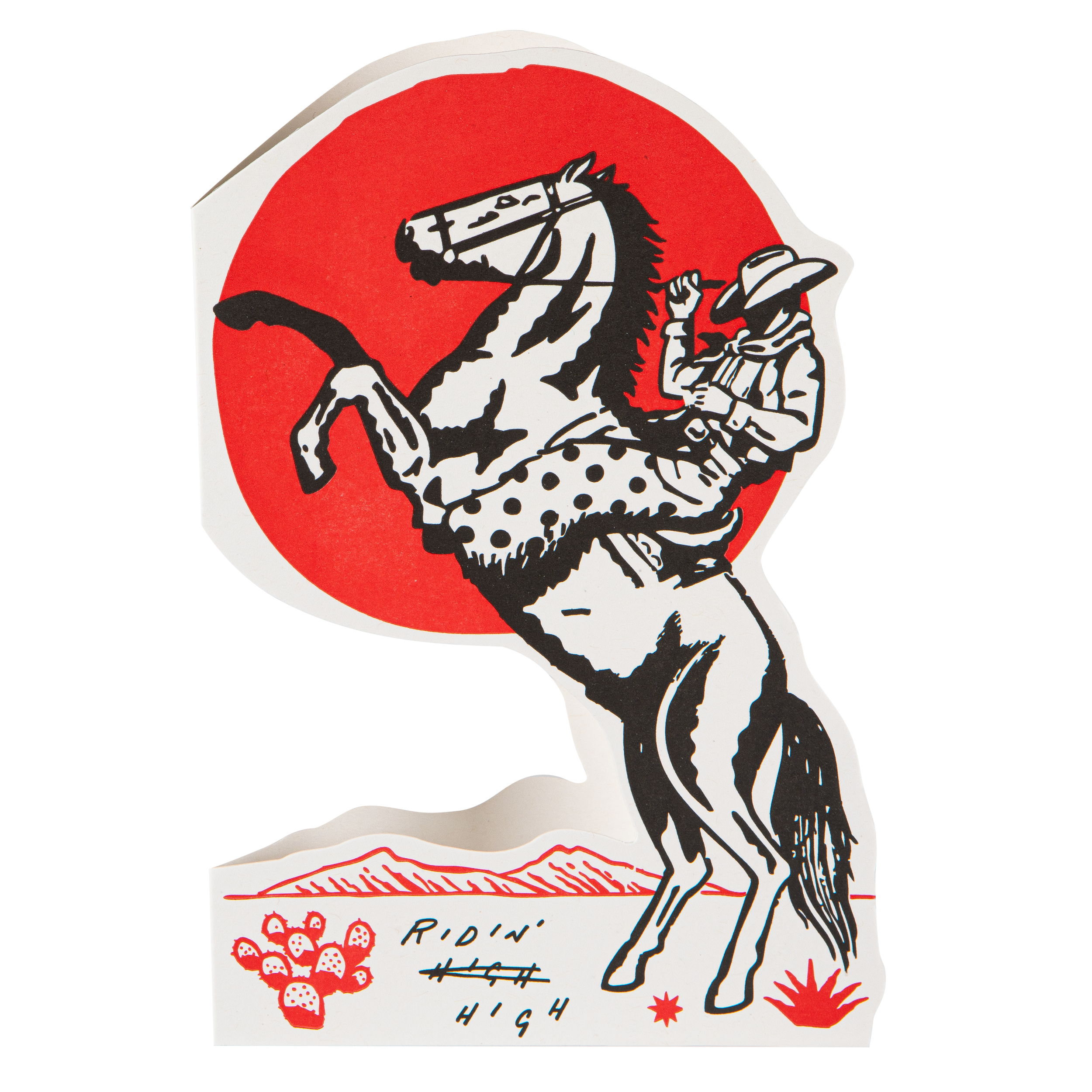 Ridin' High Saint No | Cut-Out Greeting Card