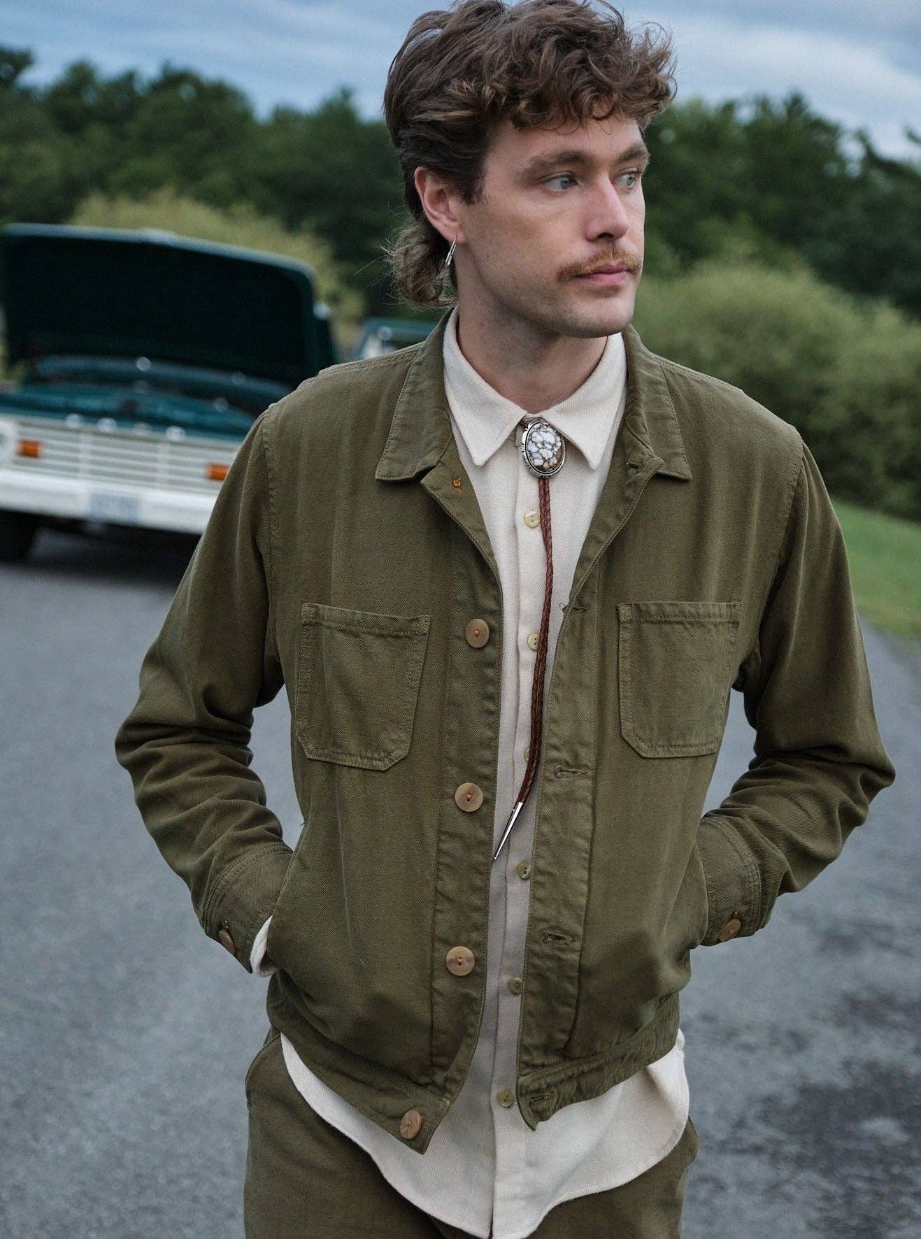 Men's Cody Recycled Cotton Jacket | Fatigue