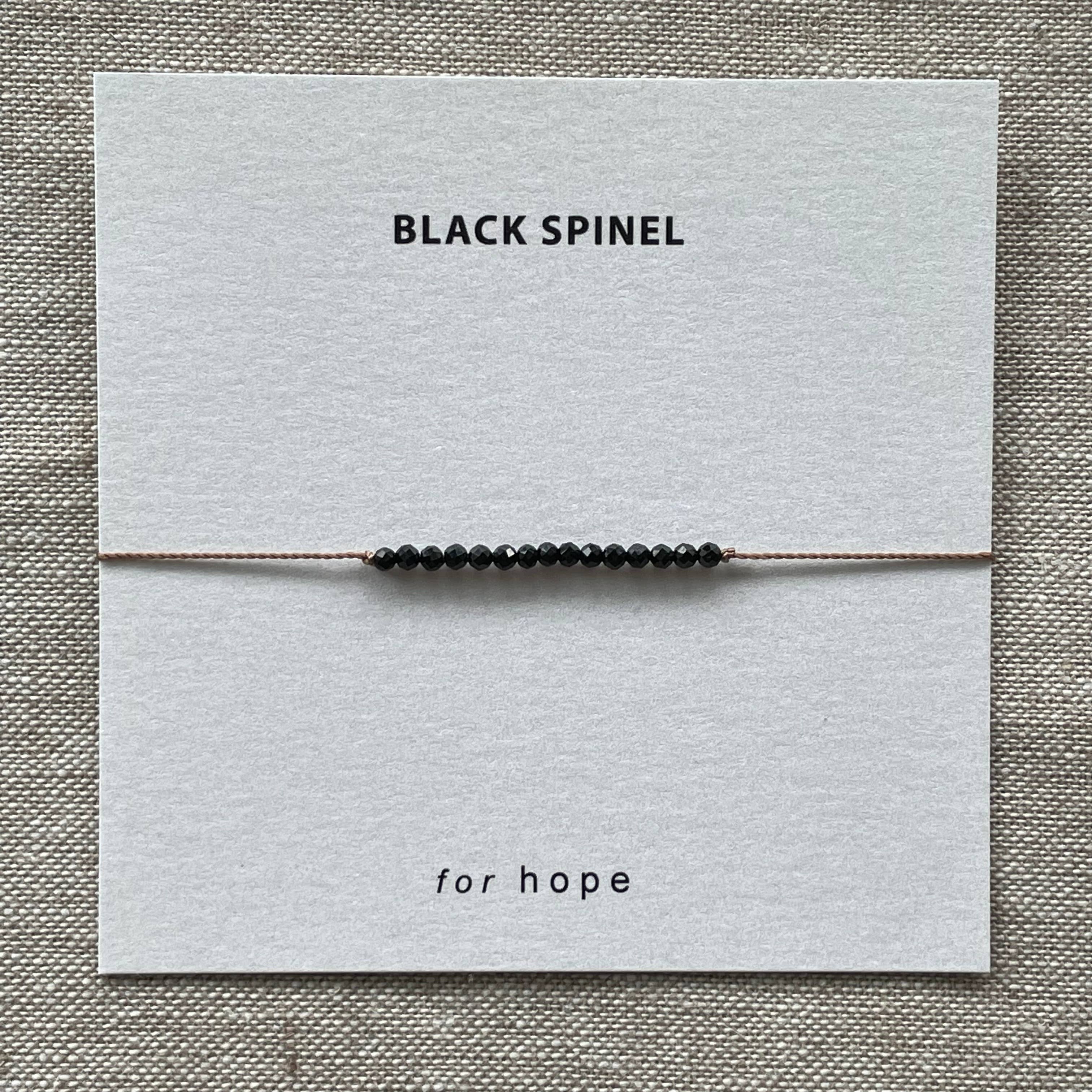 Black Spinel Bracelet | Hope