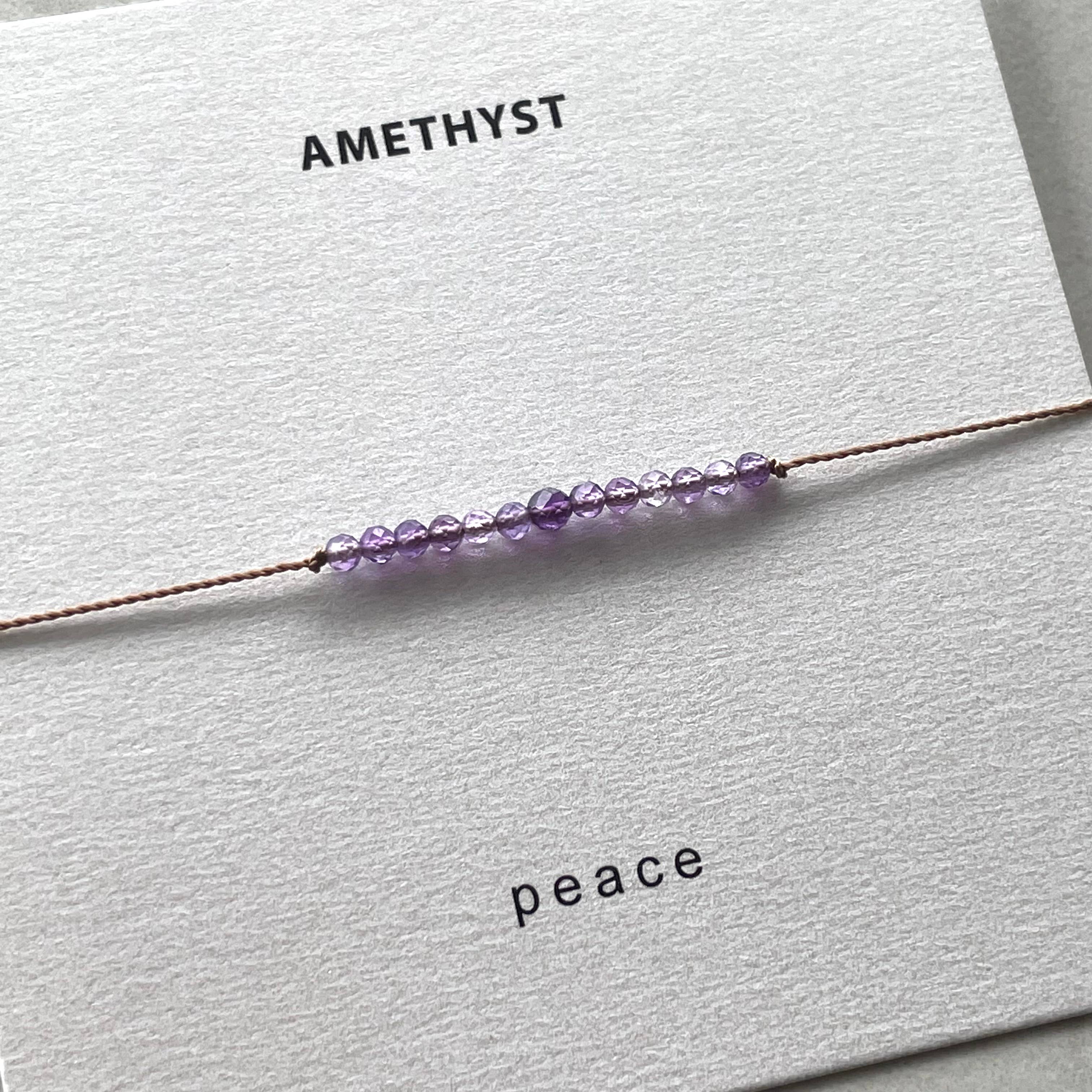 Amethyst Bracelet | Peace