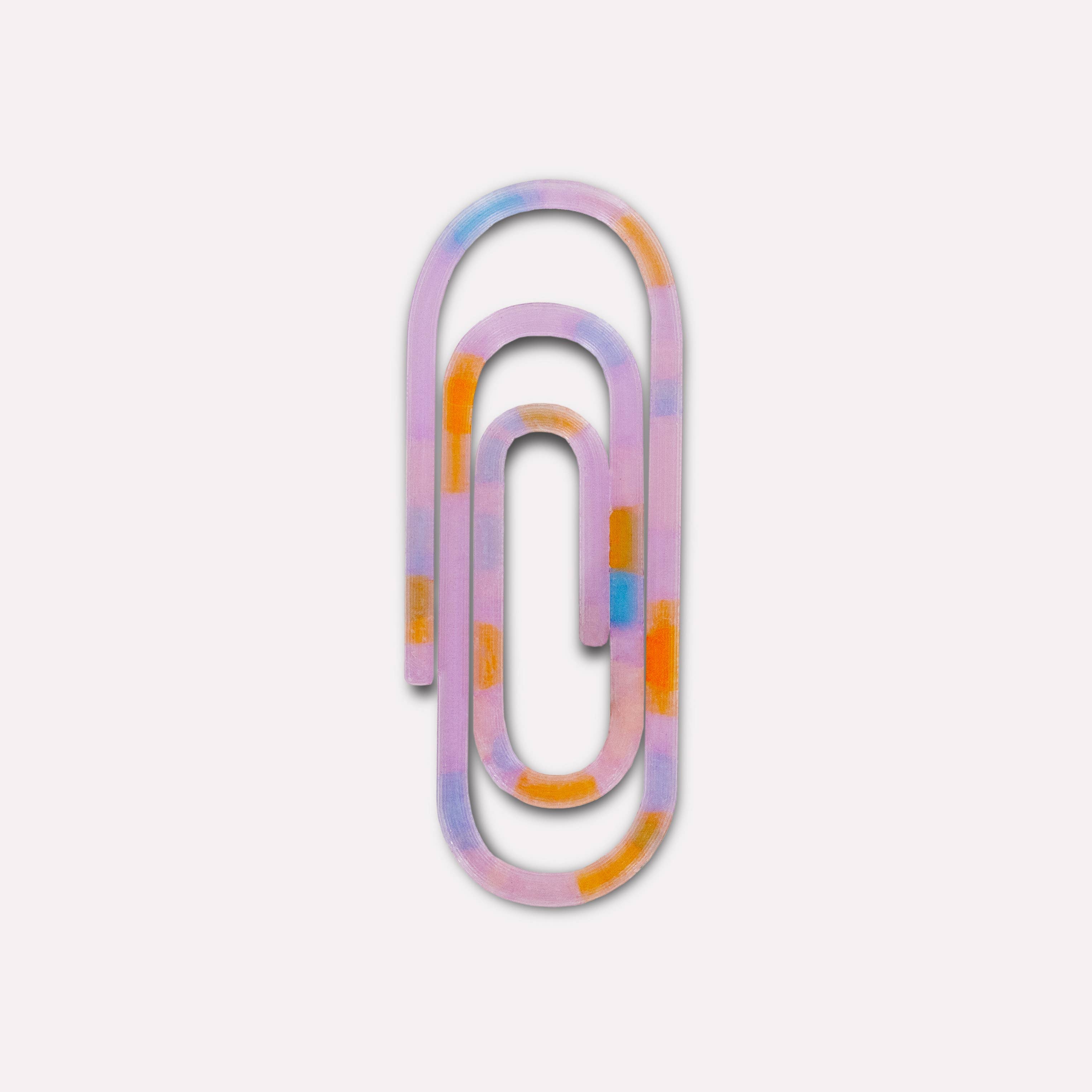 Paperclip 3D Printed Bookmark | Translucent Multicolour