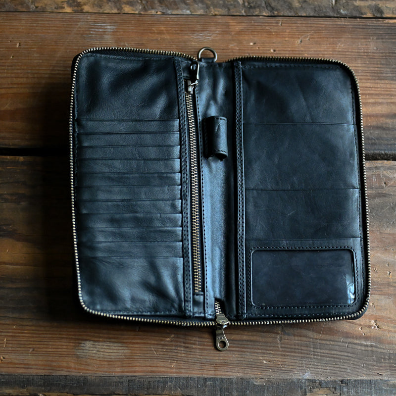Passport Case | Luxe Black Croc
