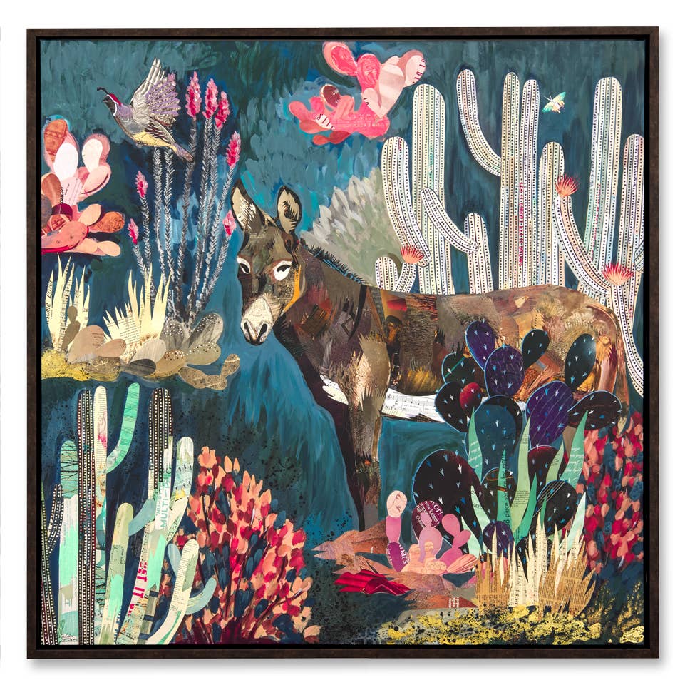 Burro Country - Limited Edition Framed Canvas