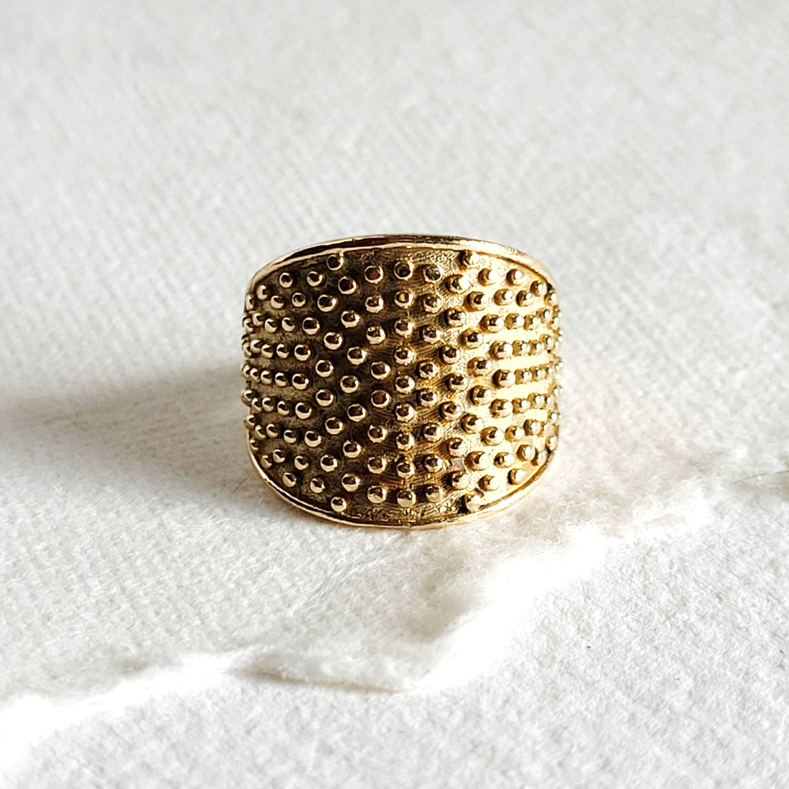 Studded Circle Ring