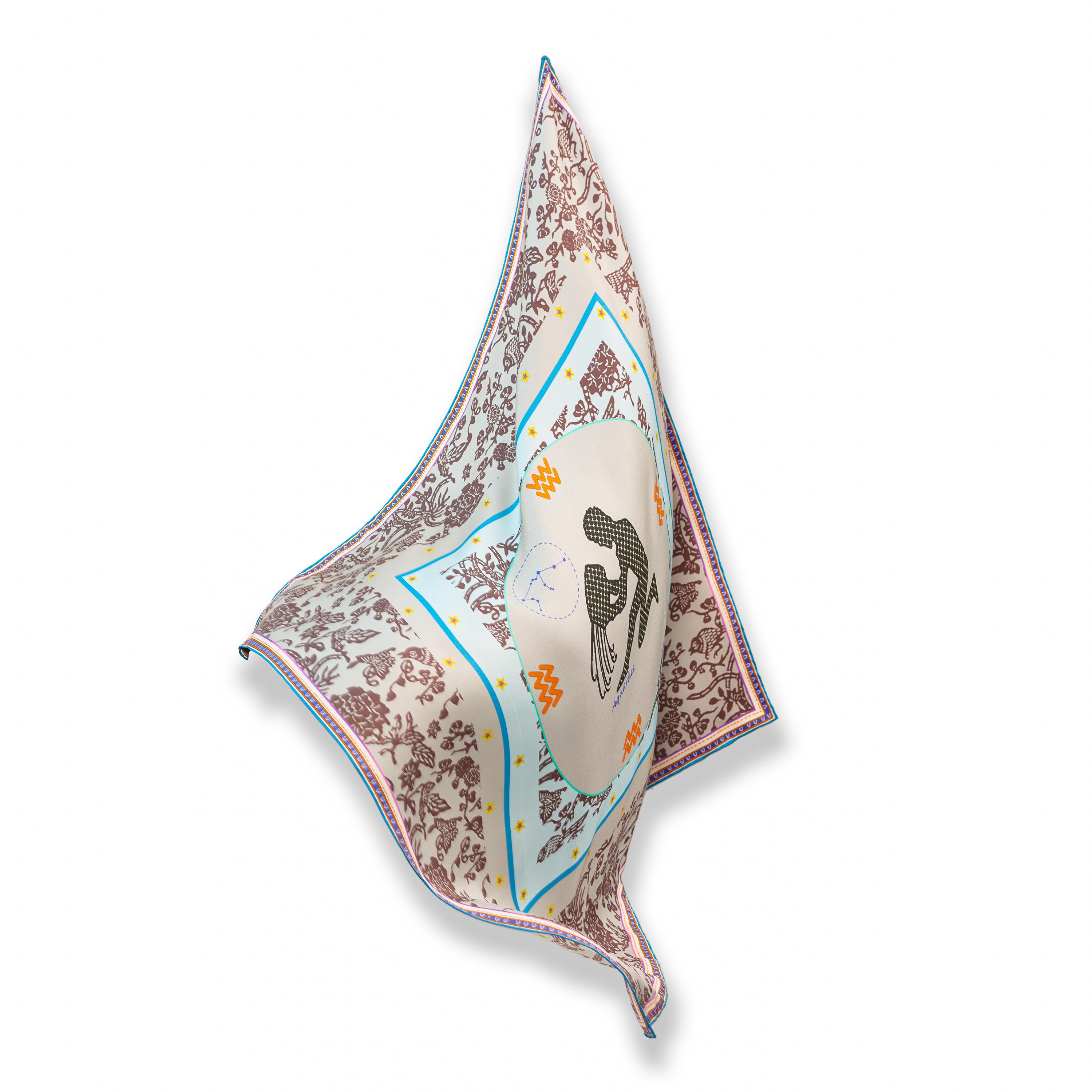 Aquarius Silk Bandana