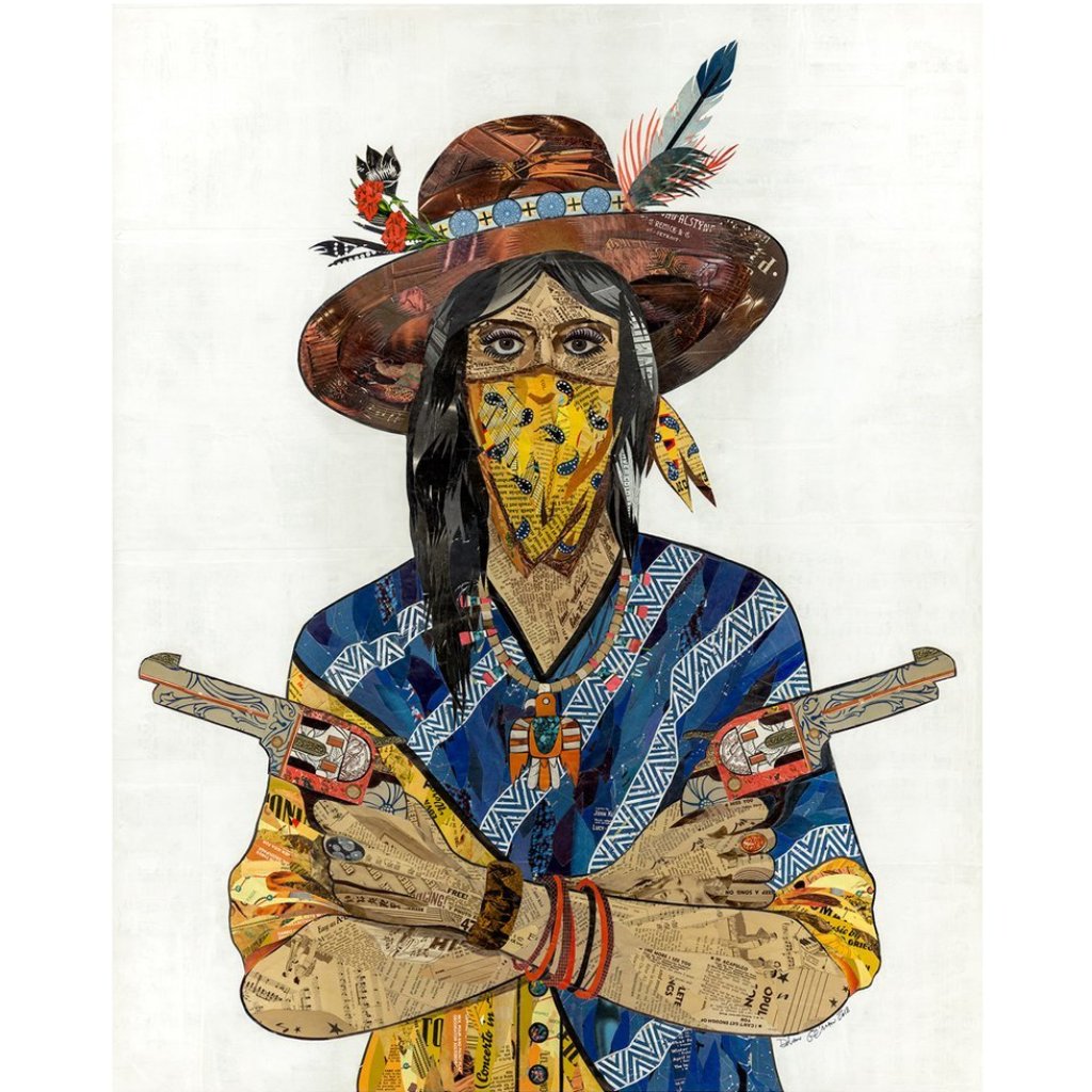 Cowgirl with Bandana Art DOLAN GEIMAN - Stash Co