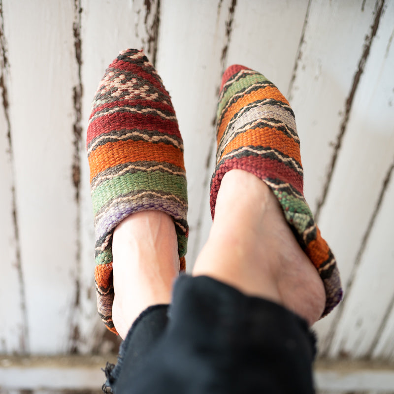 Moroccan Kilim Slippers