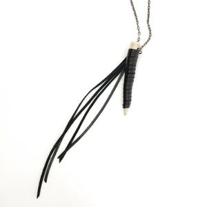 Texas Antler | Leather Fringe Necklace