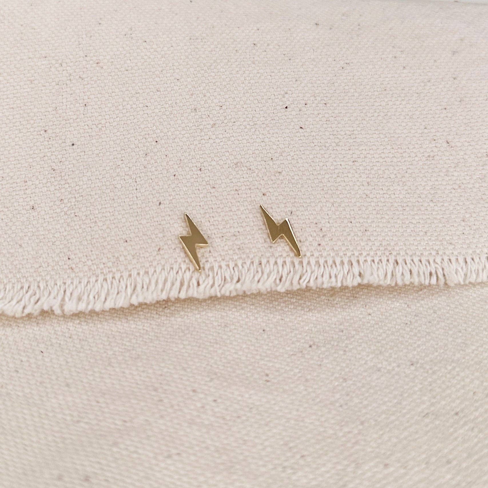 Mini Lightning Bolt Studs
