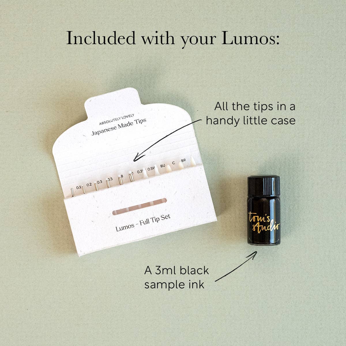 Lumos Pro Single | Refillable Multi-Tip Pen | Midnight