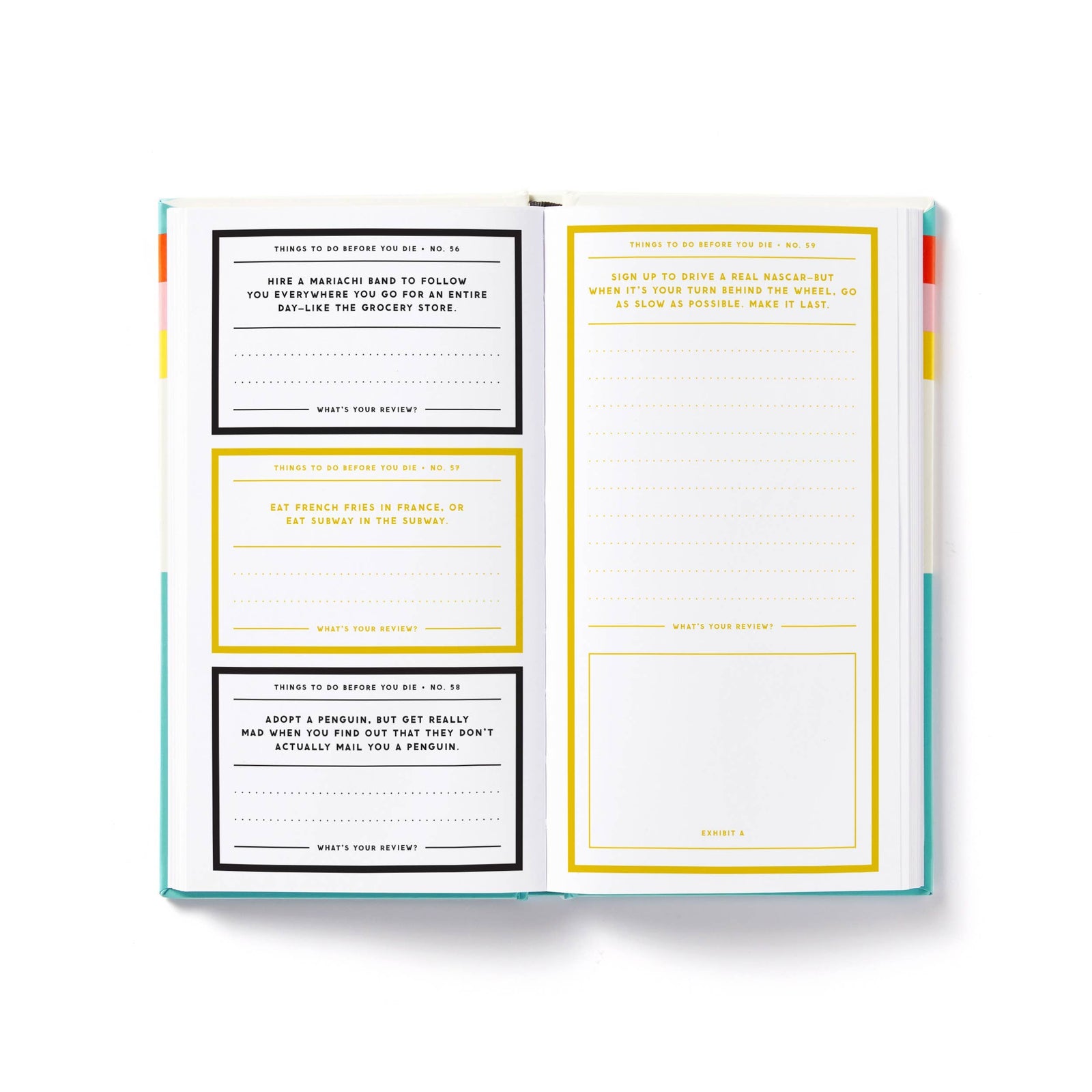 A Million Things to Do Before You Die | Prompted Journal