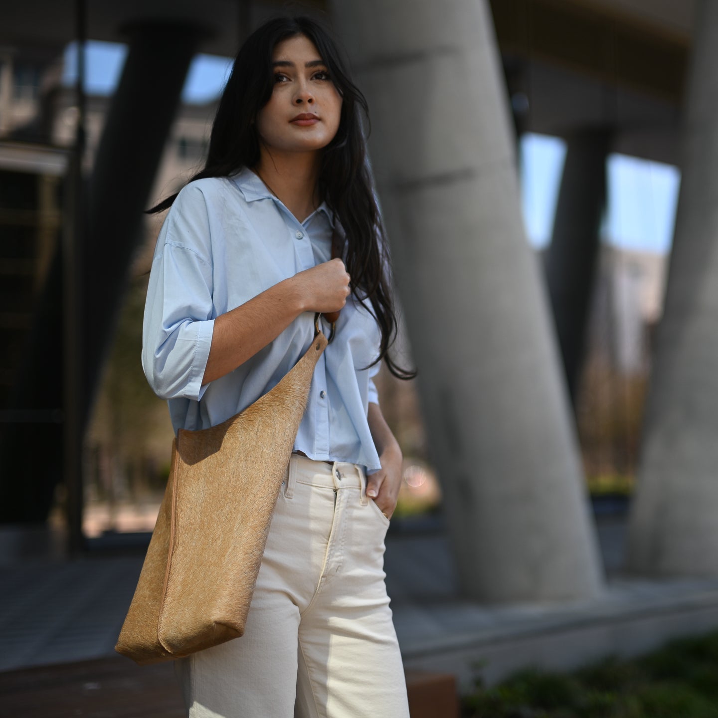 Metro Tote | Blonde Hair Hide