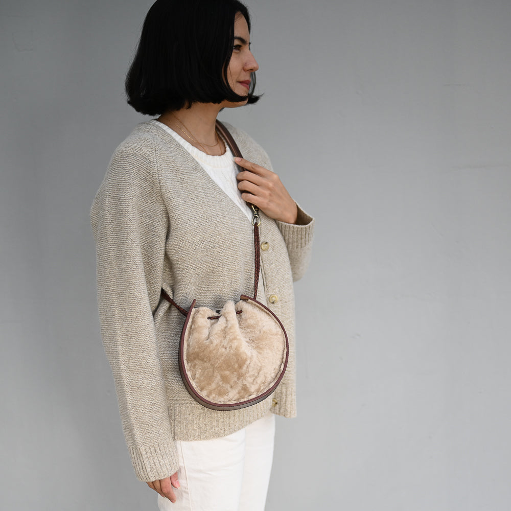 Joi Bag LE | Bone Brown Shearling