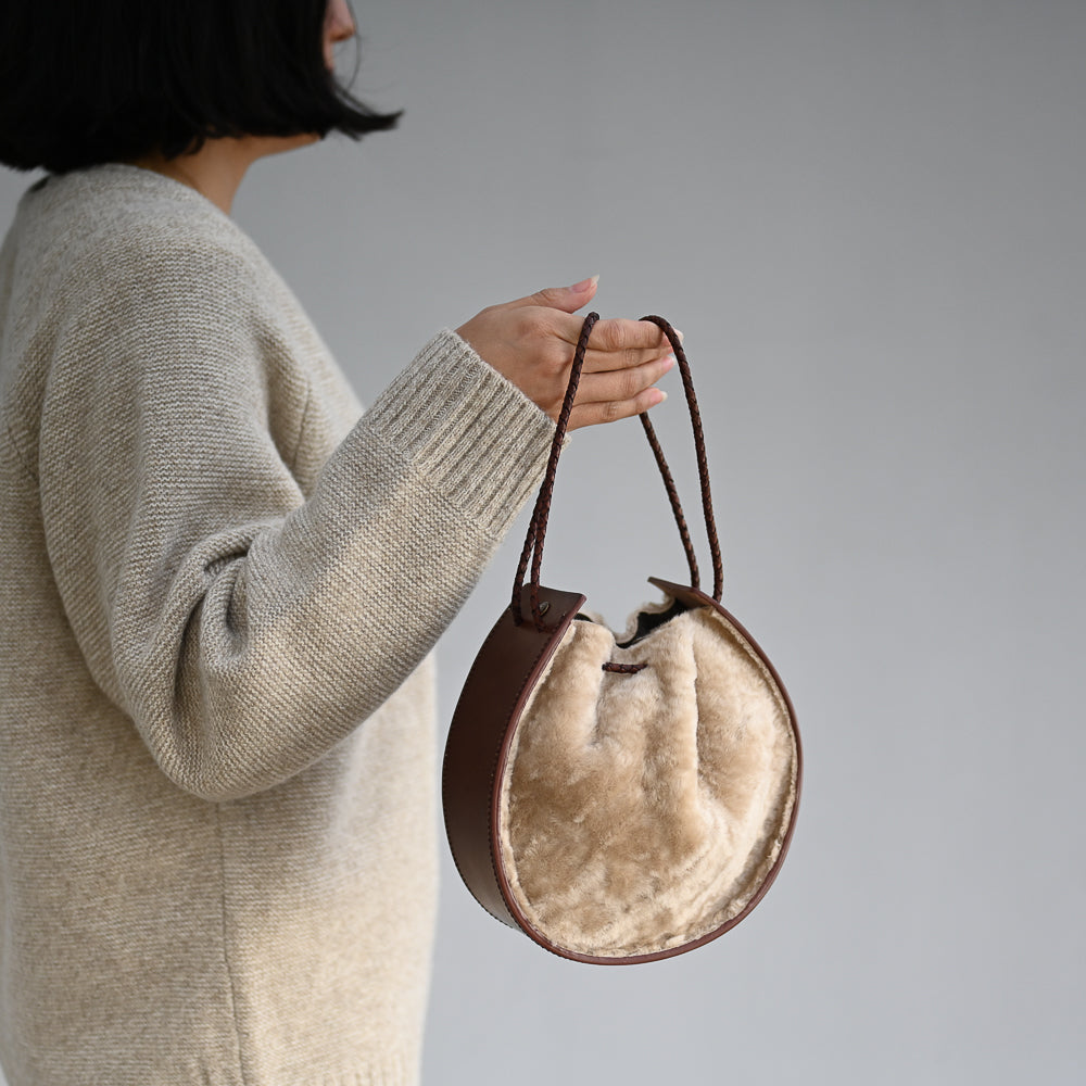 Joi Bag LE | Bone Brown Shearling