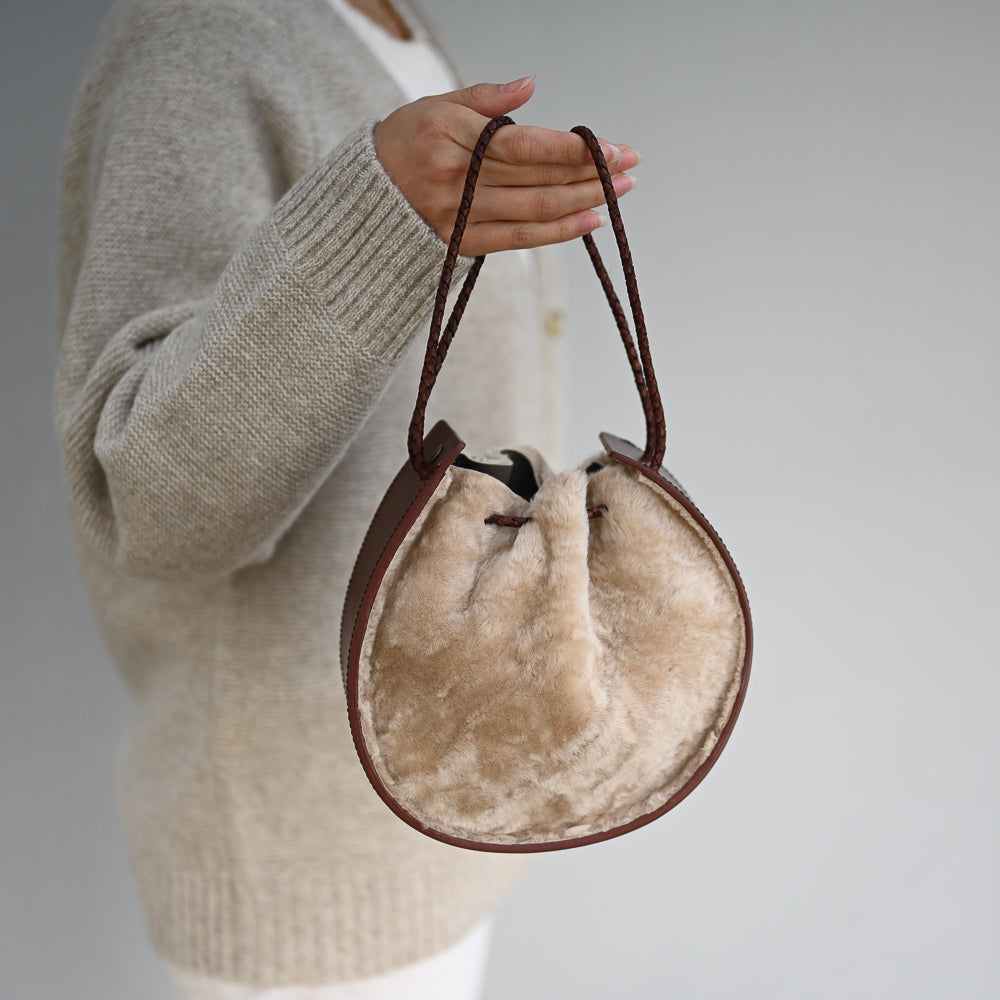 Joi Bag LE | Bone Brown Shearling