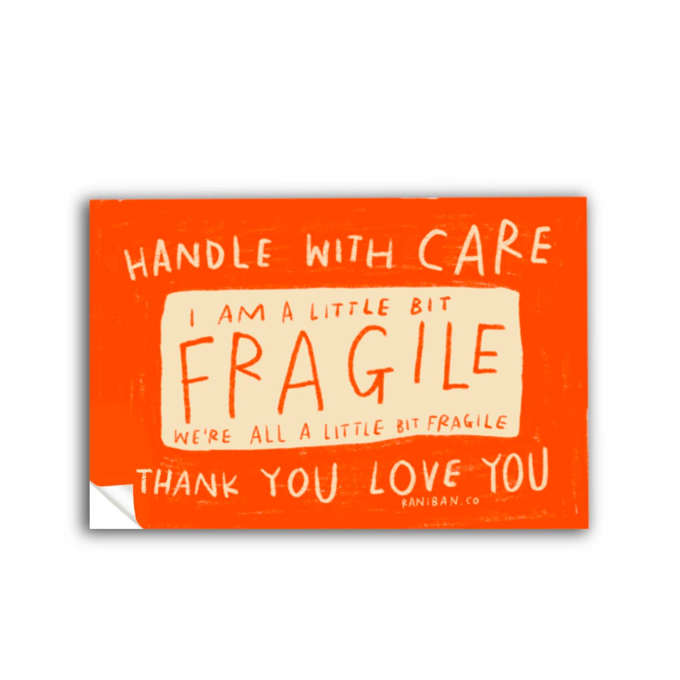A LITTLE BIT FRAGILE | Sticker