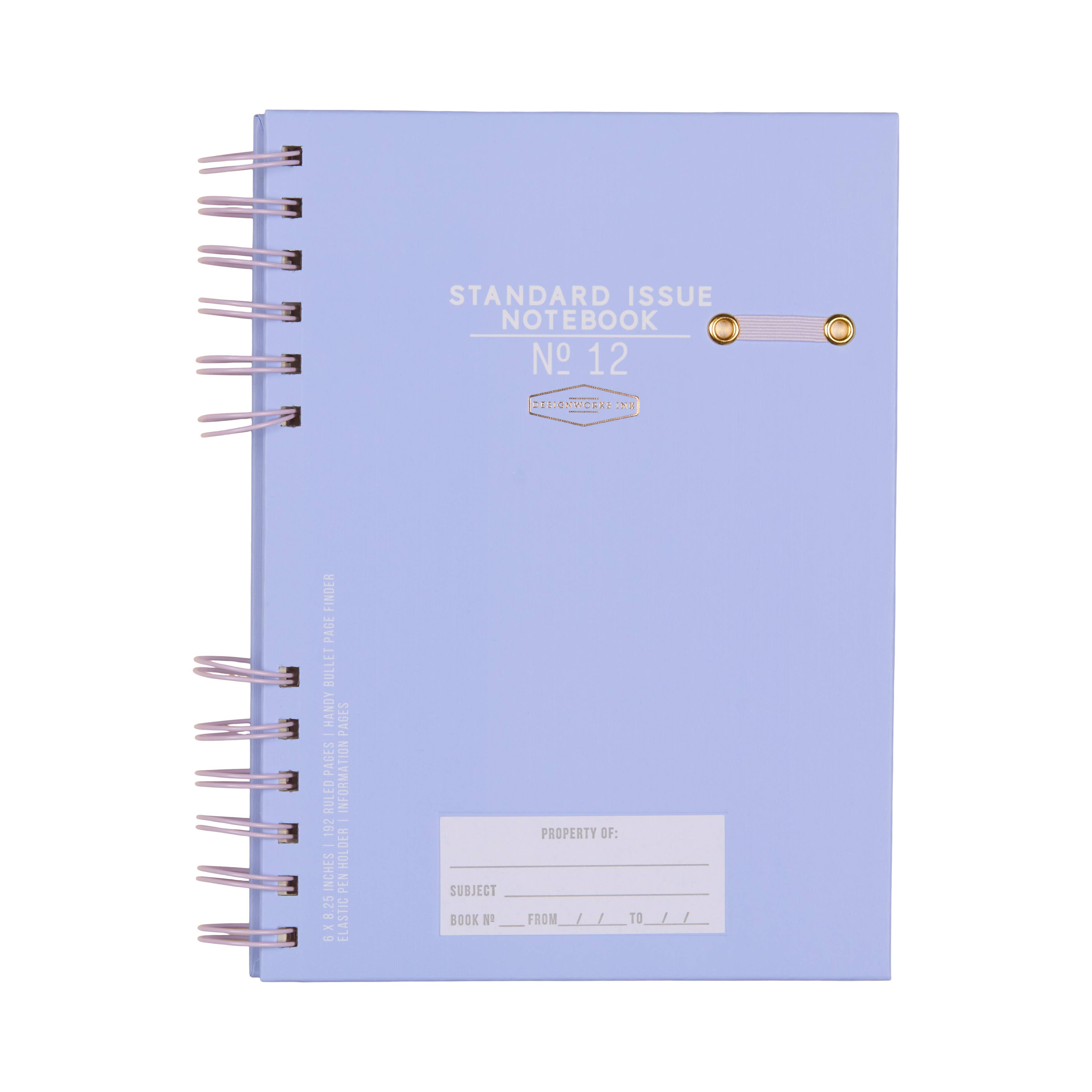Standard Issue Planner Notebook  Lavender + Periwinkle