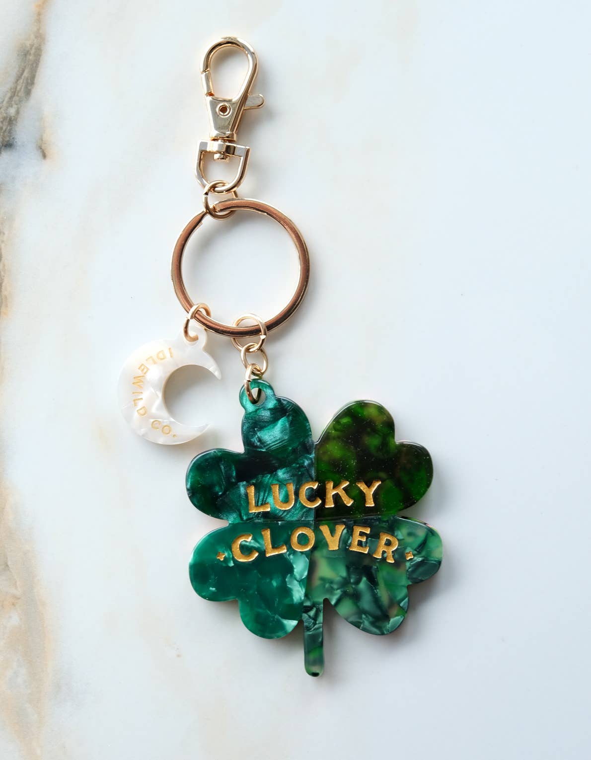 Lucky Bag Charm | Four Leaf Clover