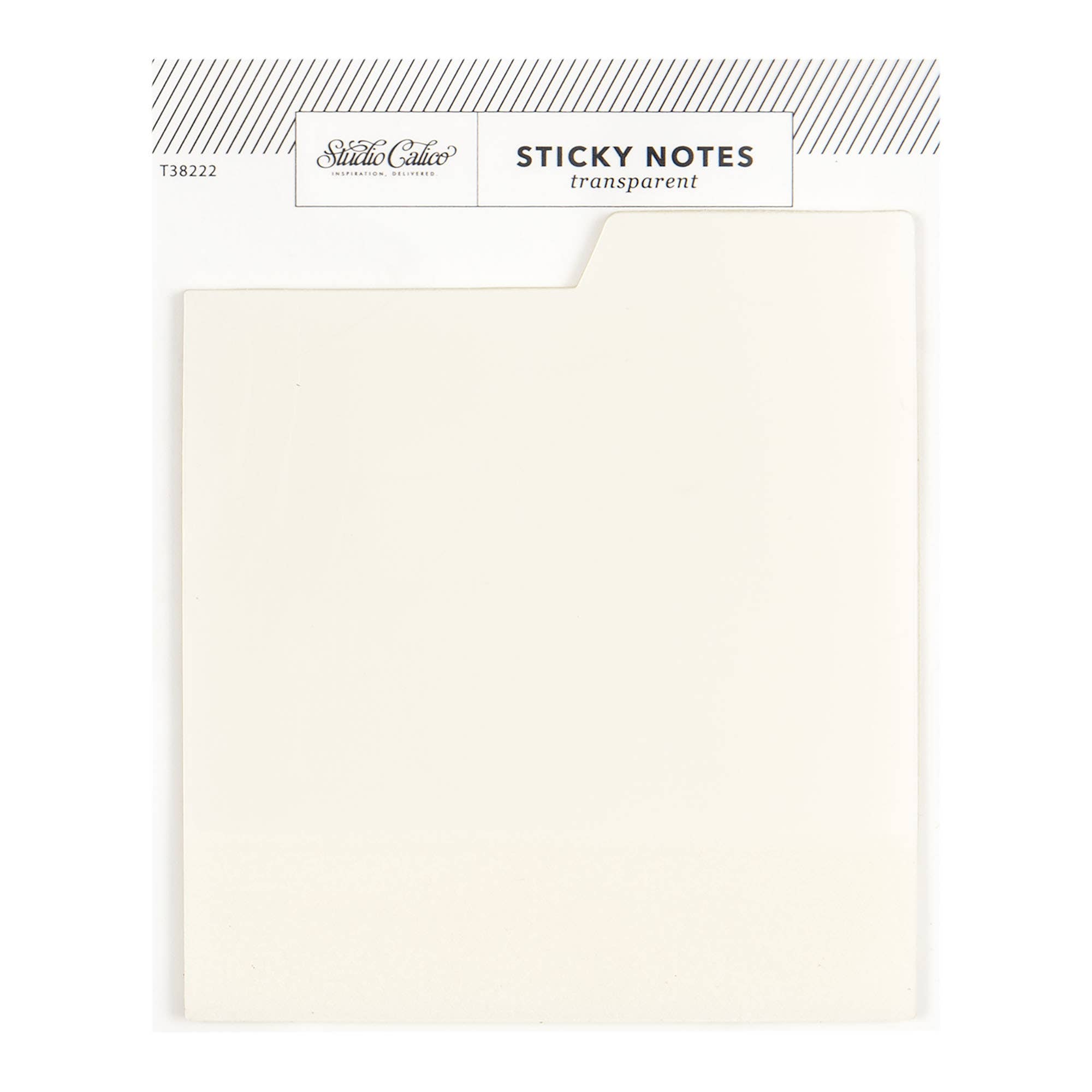 Tabbed Transparent Sticky Notes | Clear