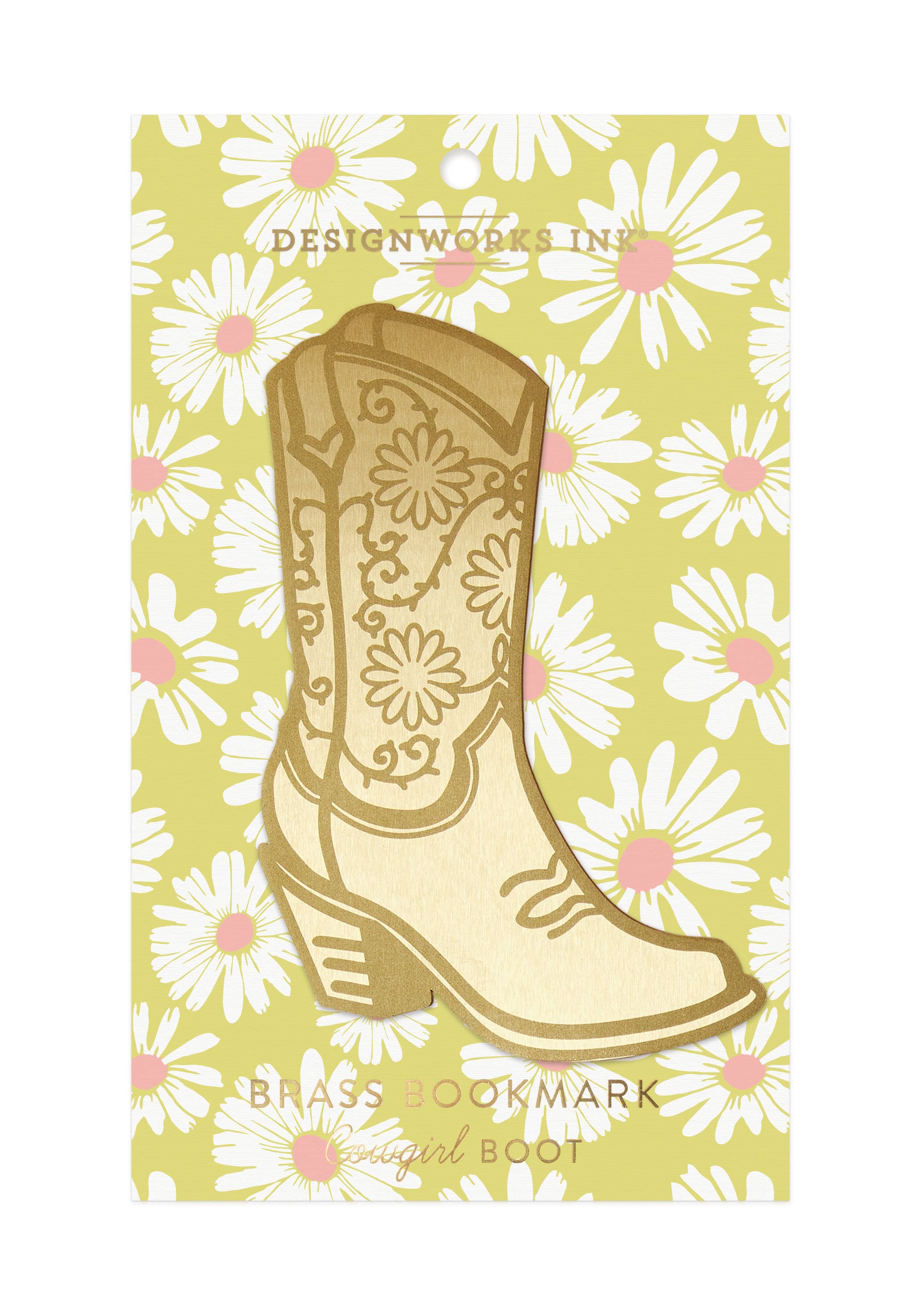 Brass Bookmark | Cowgirl Boot