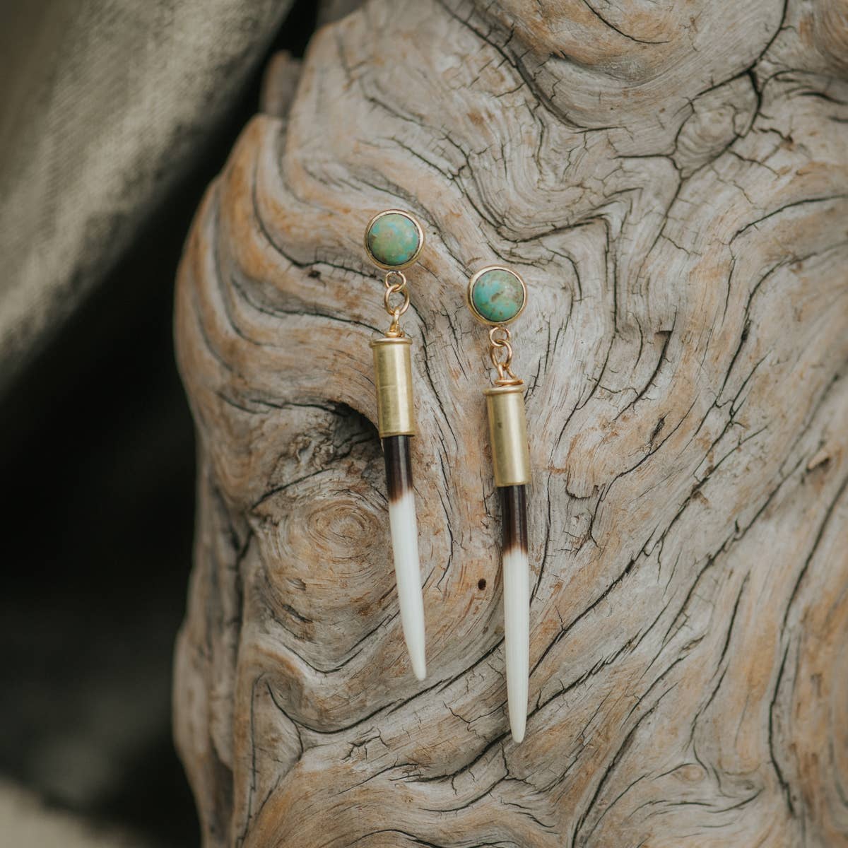 Quill Studs | Turquoise